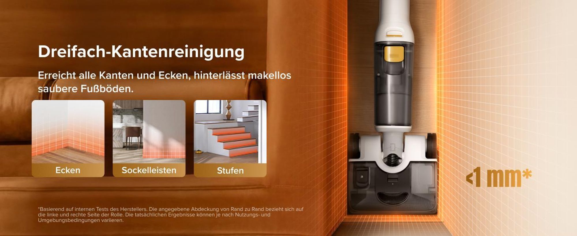 Roborock F25 GT Gen 2 Set Nass und Trockensauger, 20000 Pa, Jawscrapers Anti-Verwicklung, 90℃ Hochtemperatur-Selbstreinigung, 70°-Schwenkwinkel-Design
