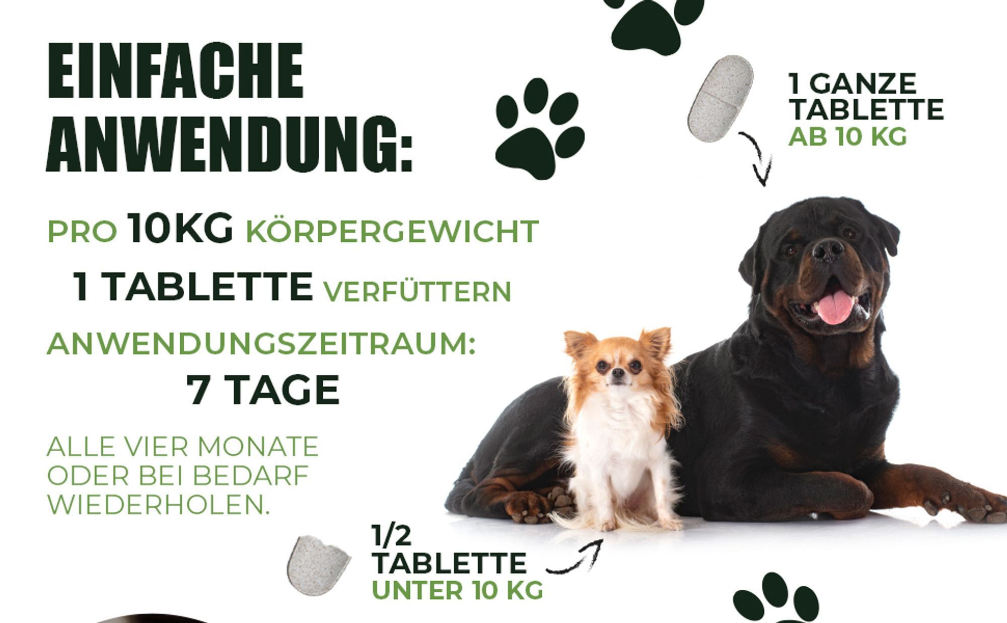 Saint Nutrition® WORMWOOD – Wurmmittеl für Hunde – Wurmkur Hund – Wermut – natürliche Εntwurmung – ohne künstliche Zusätze - nur für Hunde