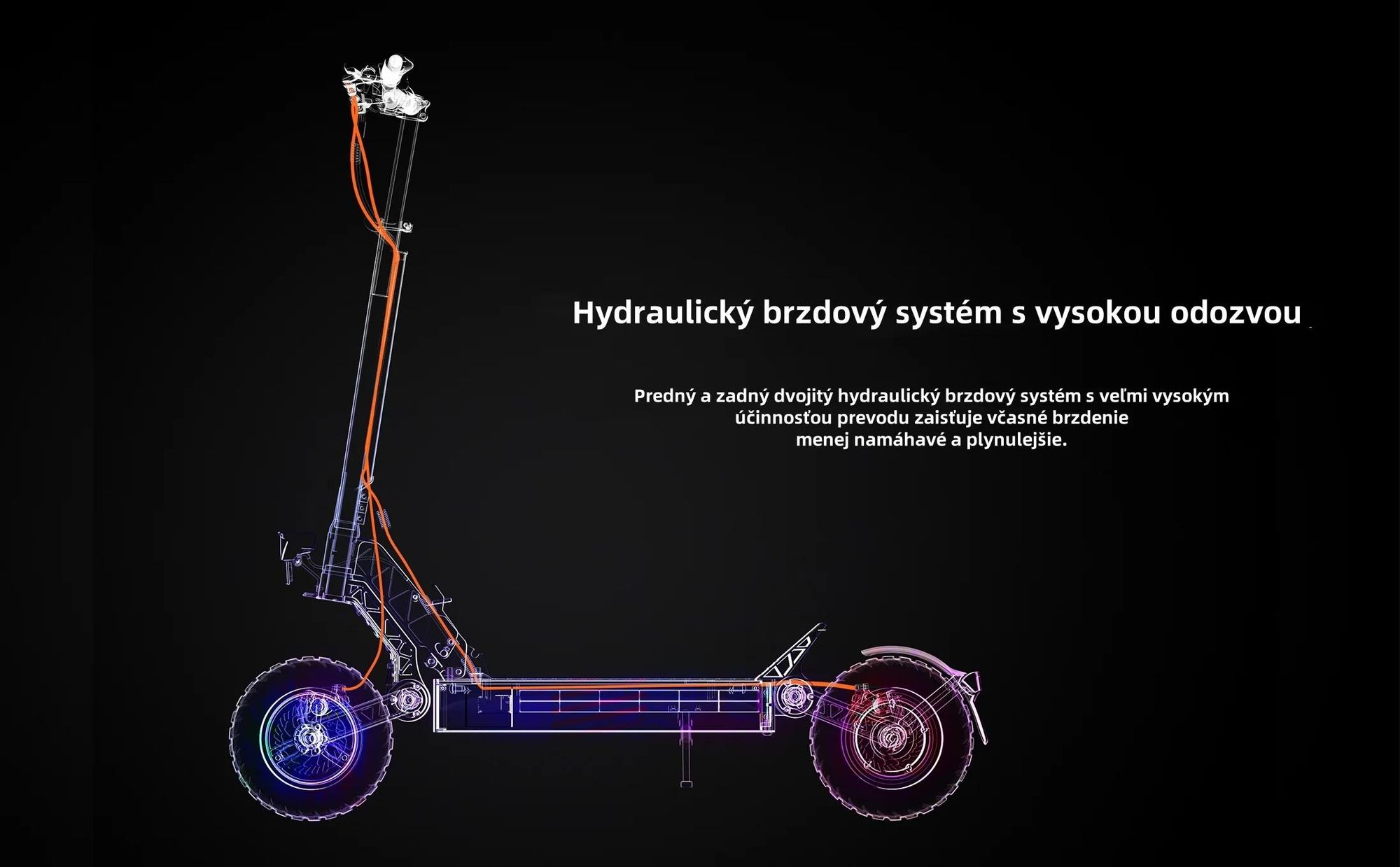 JOYOR S10-S-Z Dvojitý Motor Skladateľný Elektrický kolobežka - 1000W*2 Motor 60V18AH Batéria 10-palcové Pneumatiky Hydraulické Brzdy - Čierna