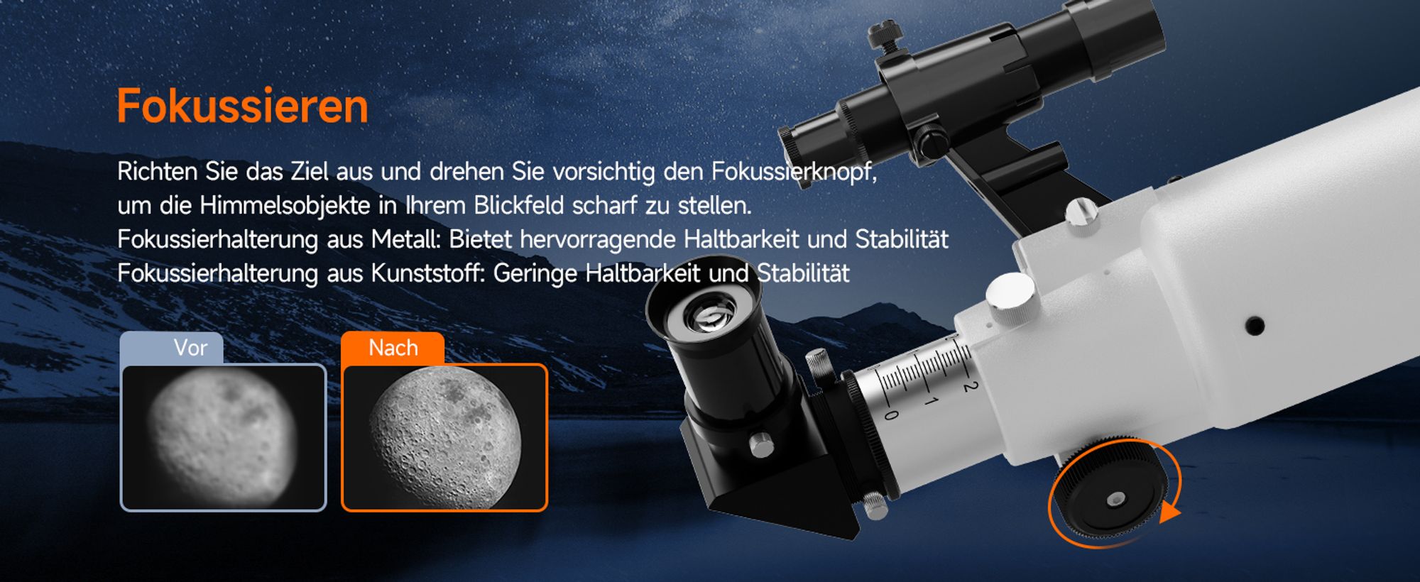Svbony SV520 Teleskop, Astronomie Teleskop mit Altazimut-Montierung, 90mm Öffnung, 800 mm Brennweite, Teleskop-Kit für Kinder,Erwachsene