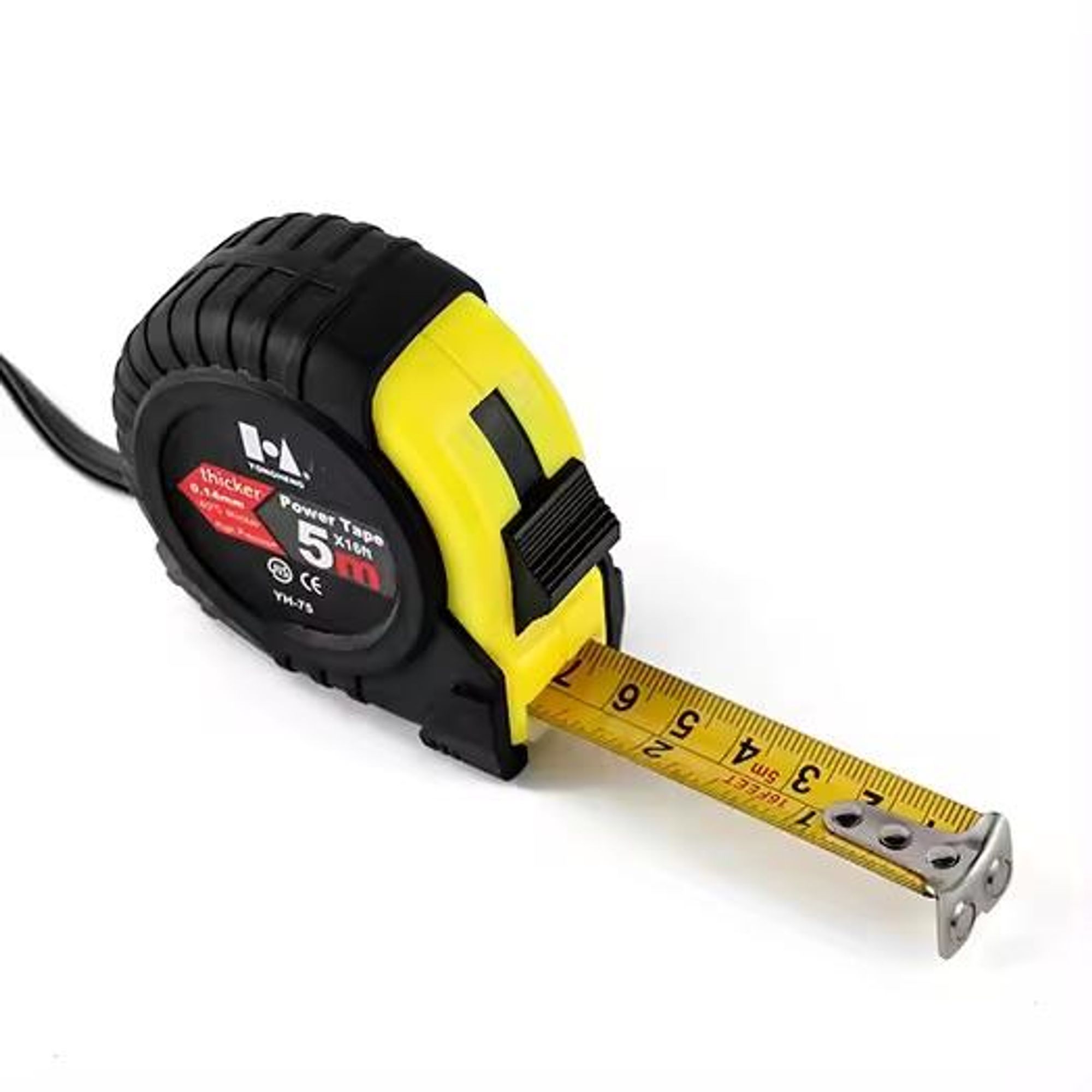 Rollbandmaß 5meter Bandmaß - Rollmaßband Rollmeter Messband Maßband m. Rücklauf