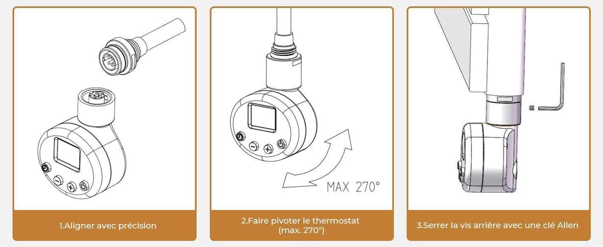 S'AFIELINA 1599x500 mm Radiateur électrique pour salle de bain Sèche-serviettes avec minuterie Thermostat électrique, chauffe-serviettes avec résistance, blanc 1000Watts