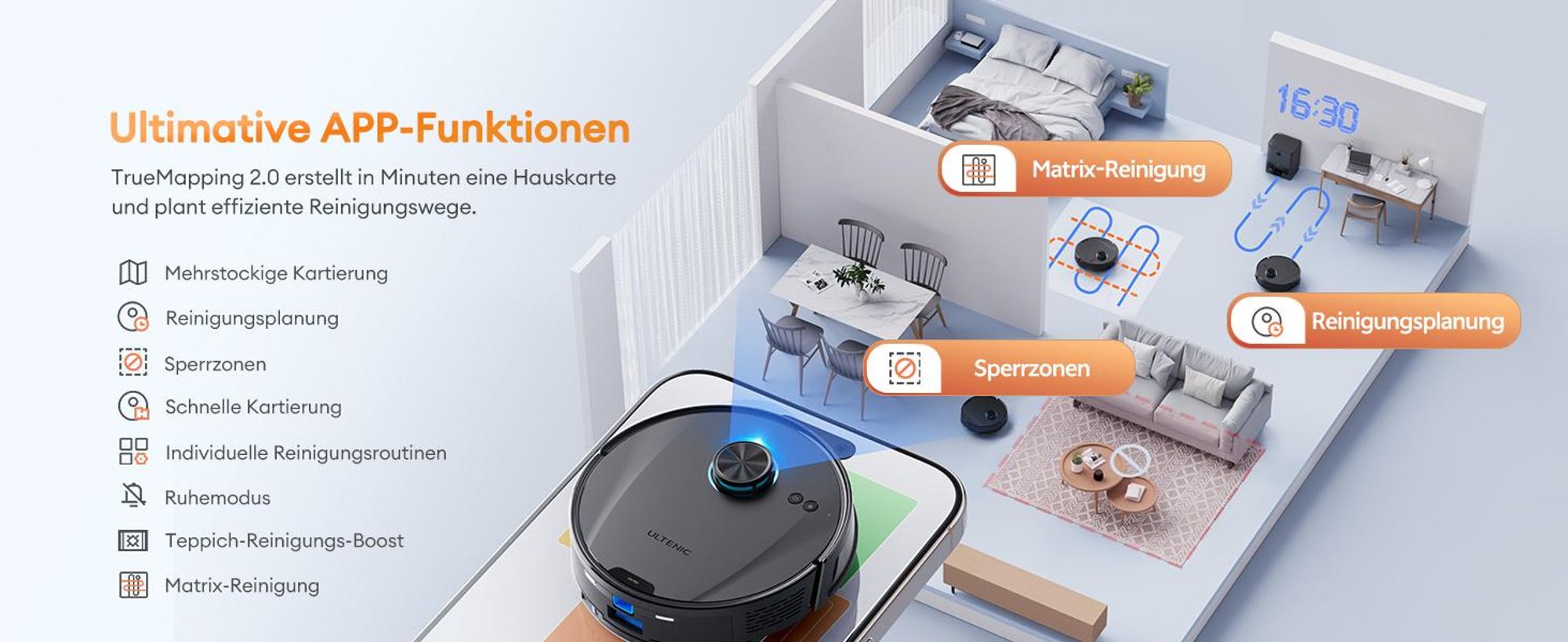 Saugroboter, staubsauger roboter, Saugroboter mit wischfunktion, Saugroboter mit Absaugstation,