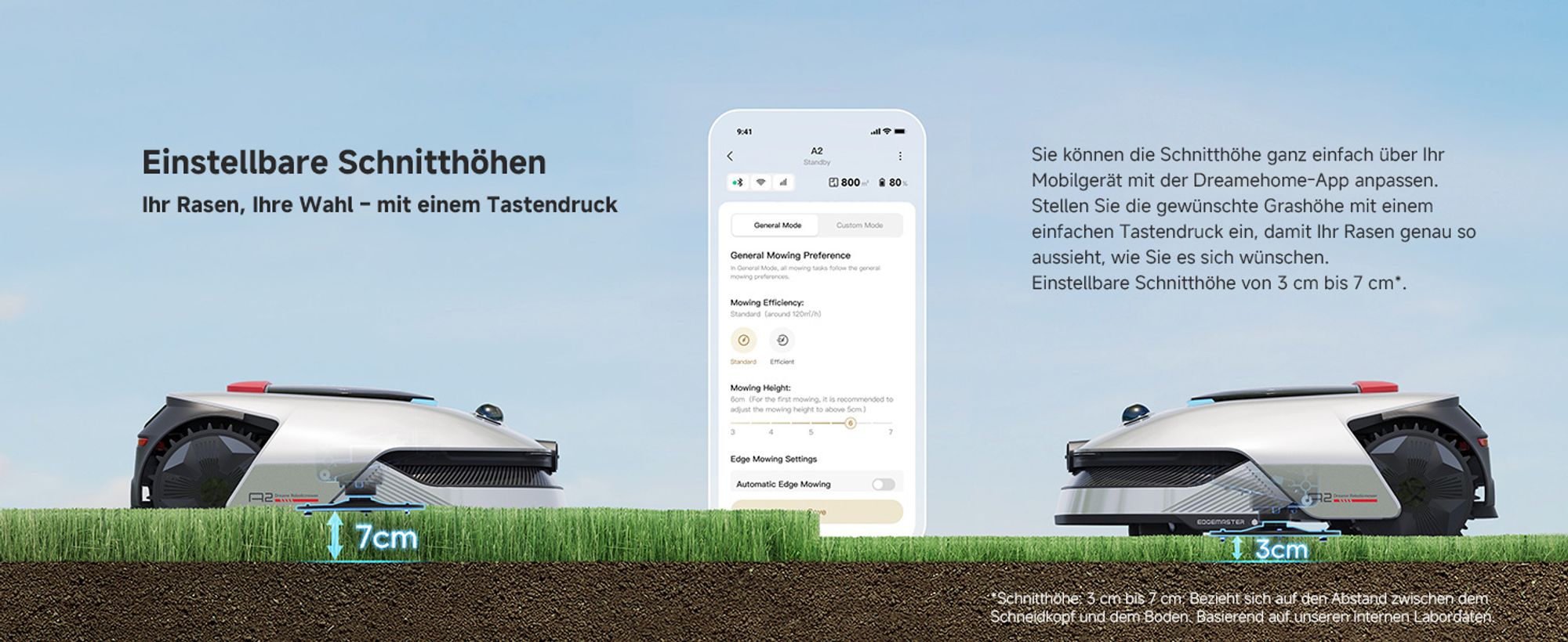 DREAME A2-3000+Rasenmäher-Garage Combo,Auto-Begrenzungseinrichtung,Dual-Fusion-Kartierung,OmniSense™-2.0-Hindernisvermeidung,EdgeMaster™-Schneidsystem