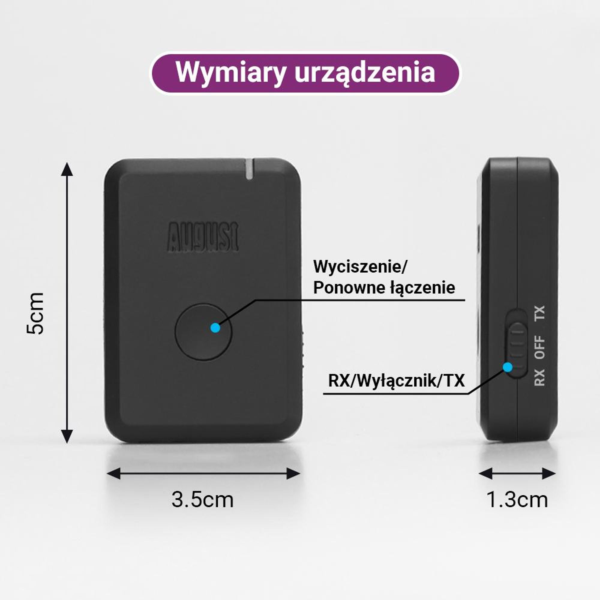 Sierpniowy nadajnik audio Bluetooth MR250B