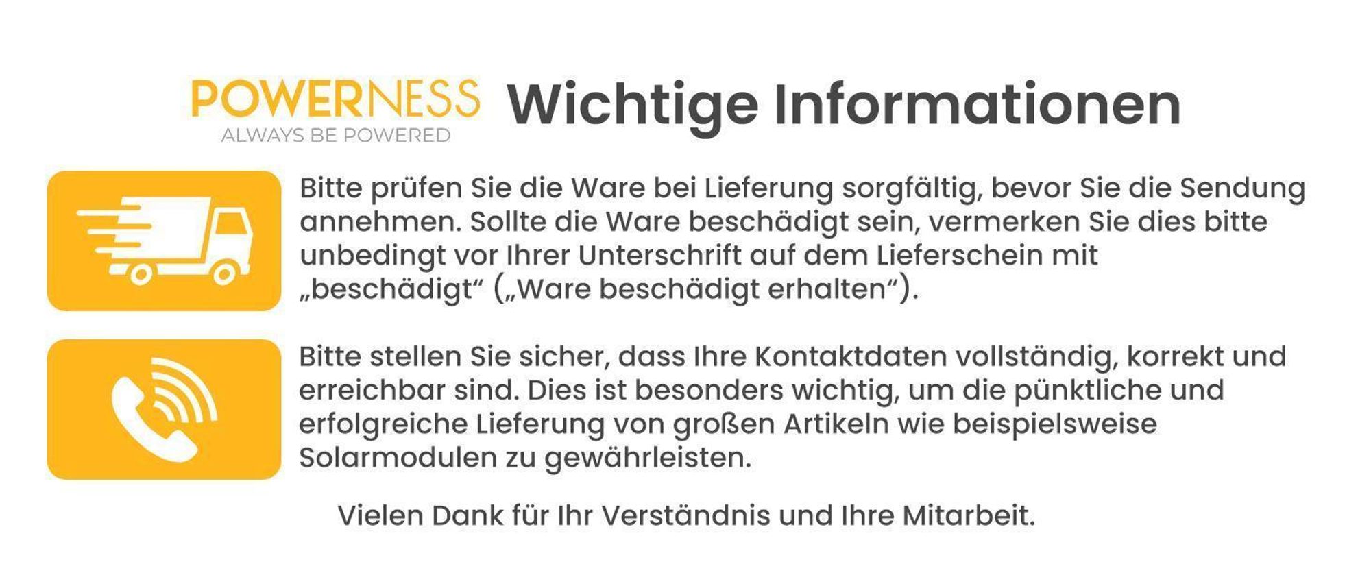 Powerness Balkonkraftwerk mit Speicher, 2048Wh Growatt NOAH Speicher mit 4x500W Full Black Bifaziale Solarmodule, 4x Flachdach-Halterung (0% MwSt)