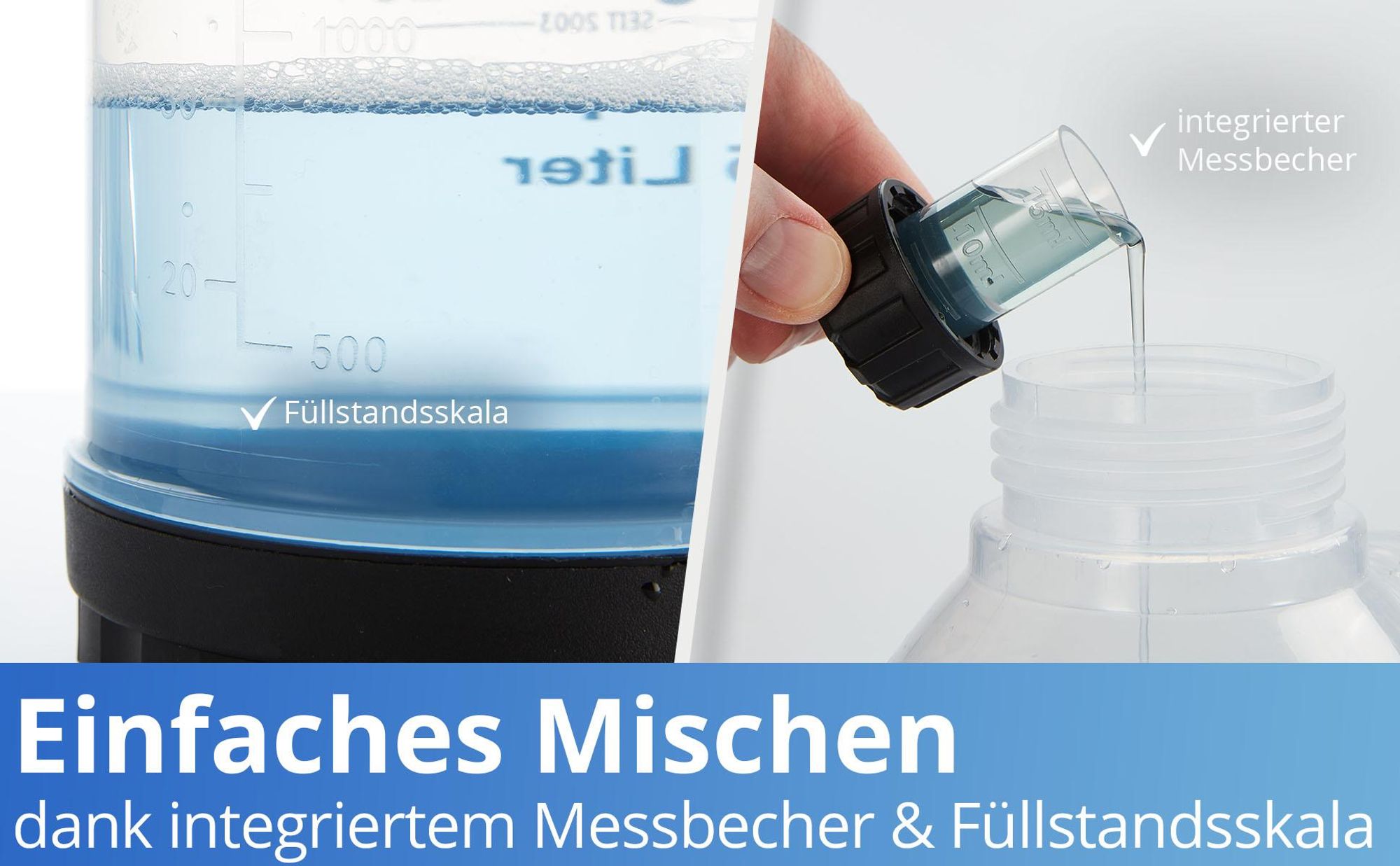 Nanoprotect Premium Schaumsprüher mit integriertem Meßbecher