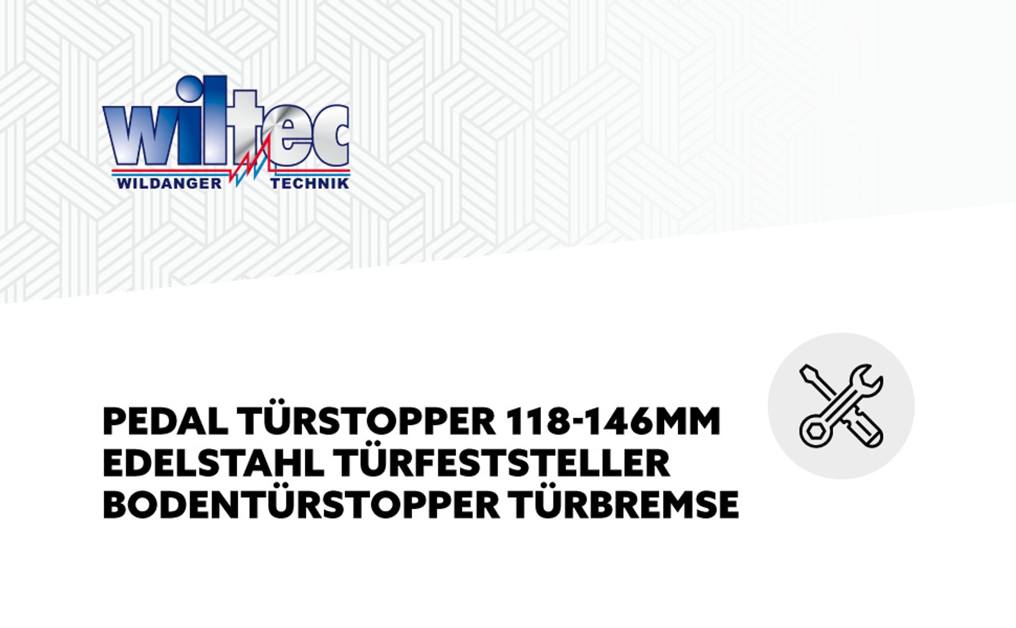 Pedal Türstopper 118-146 mm Edelstahl Türfeststeller Bodentürstopper Türbremse