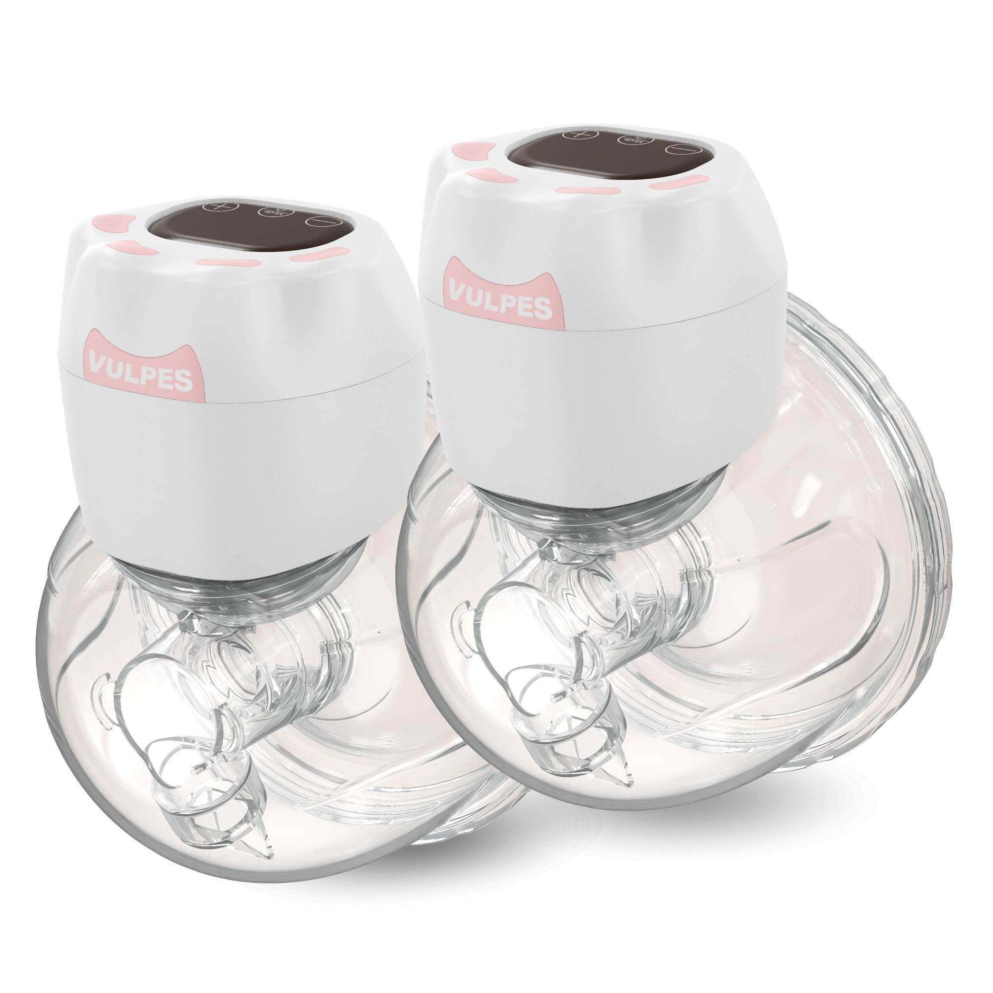 Vulpes Goods®Pro Elektrische Milchpumpe|Freihändige Pumpe mit abwechselnder Massage&Abpumpen für Komfort|Wiederaufladbare Milchpumpe mit1500mAhAkku