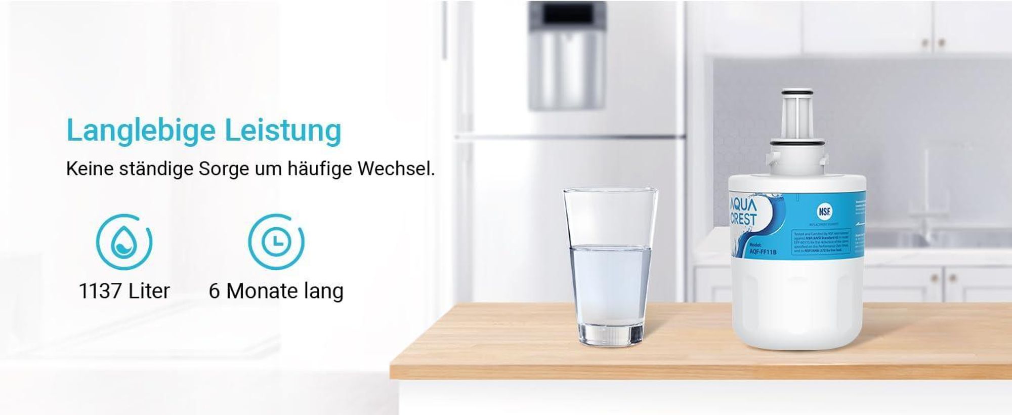 AQUACREST DA29-00003G Kühlschrank Wasserfilter, Kompatibel mit Samsung® Aqua Pure Plus DA29-00003G, DA29-00003B, DA29-00003A, DA97-06317A (6)