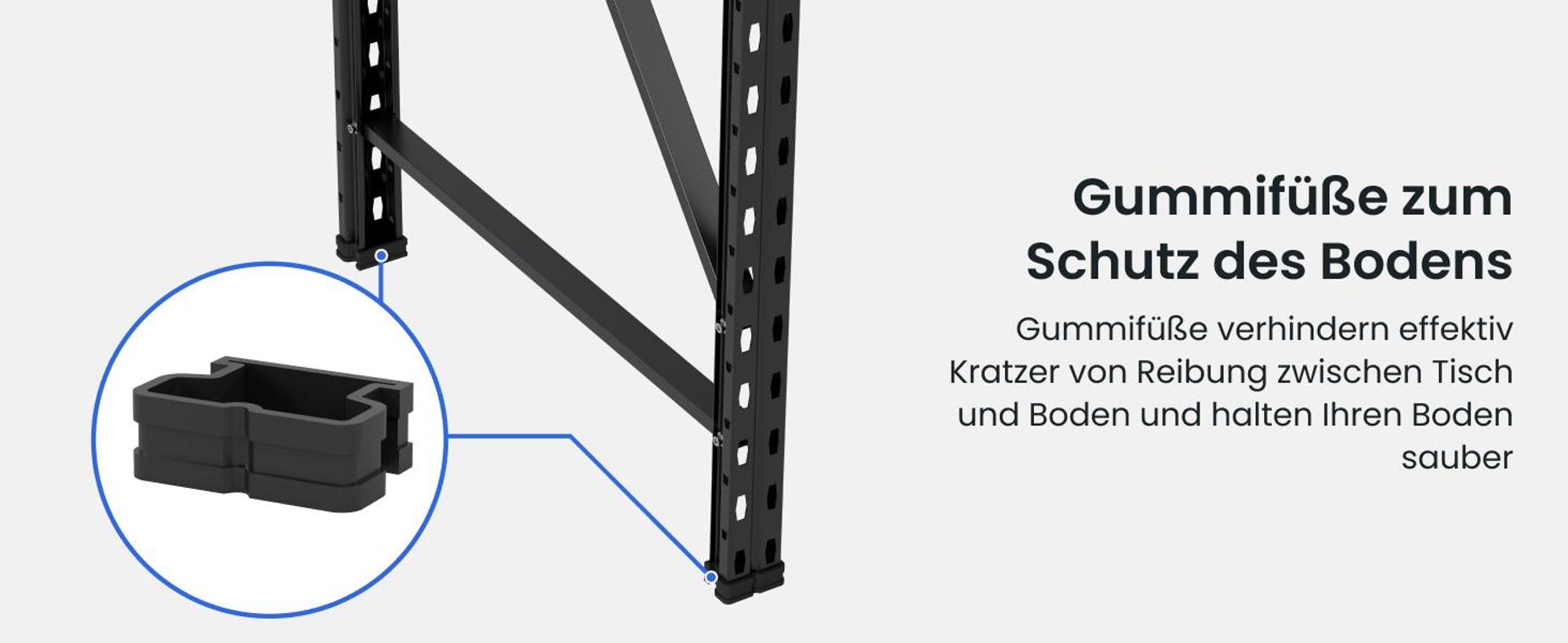 FLEXISPOT Werkbank aus Stahl, Arbeitstisch mit Lochwänden und oberer Ablage, Lagerregal bis 200 kg, für Werkstatt, Lager, Büro und Haushalt (Schwarz)