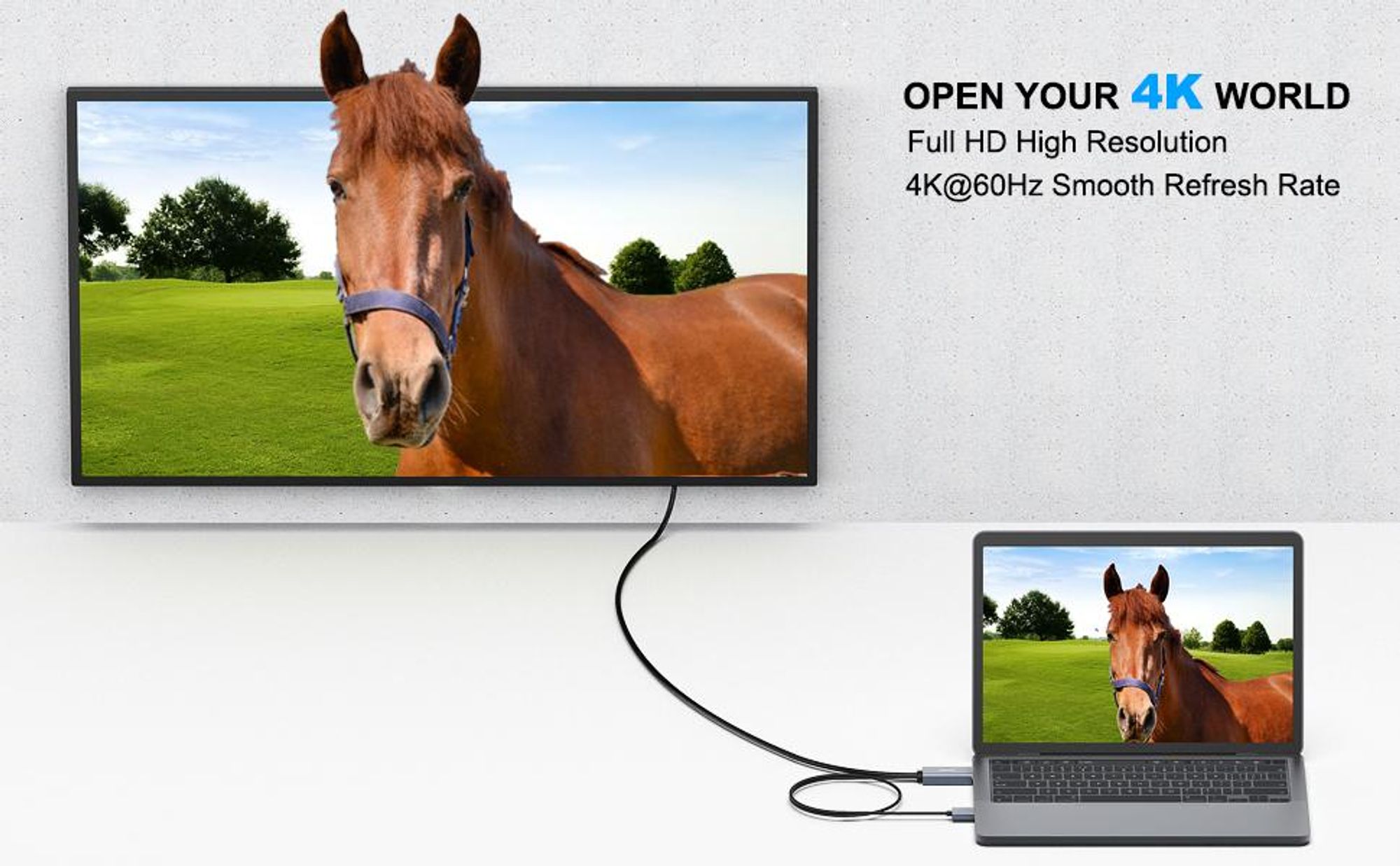 BENFEI Kabeladapter HDMI auf DisplayPort Kabel 1.8m 4K 60Hz Adapter