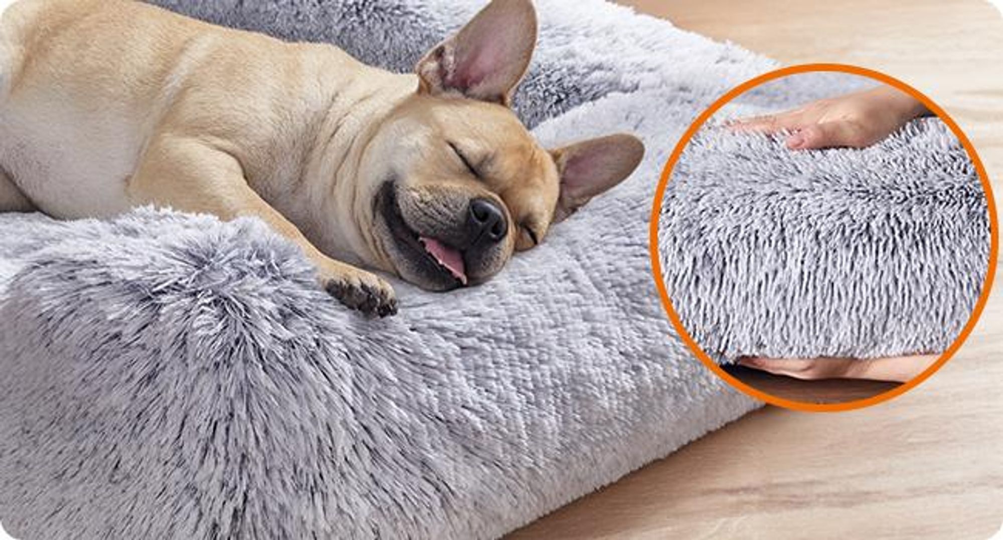 Feandrea Hundebett,Hundekissen,M Hundesofa,Bezug abnehmbar maschinenwaschbar