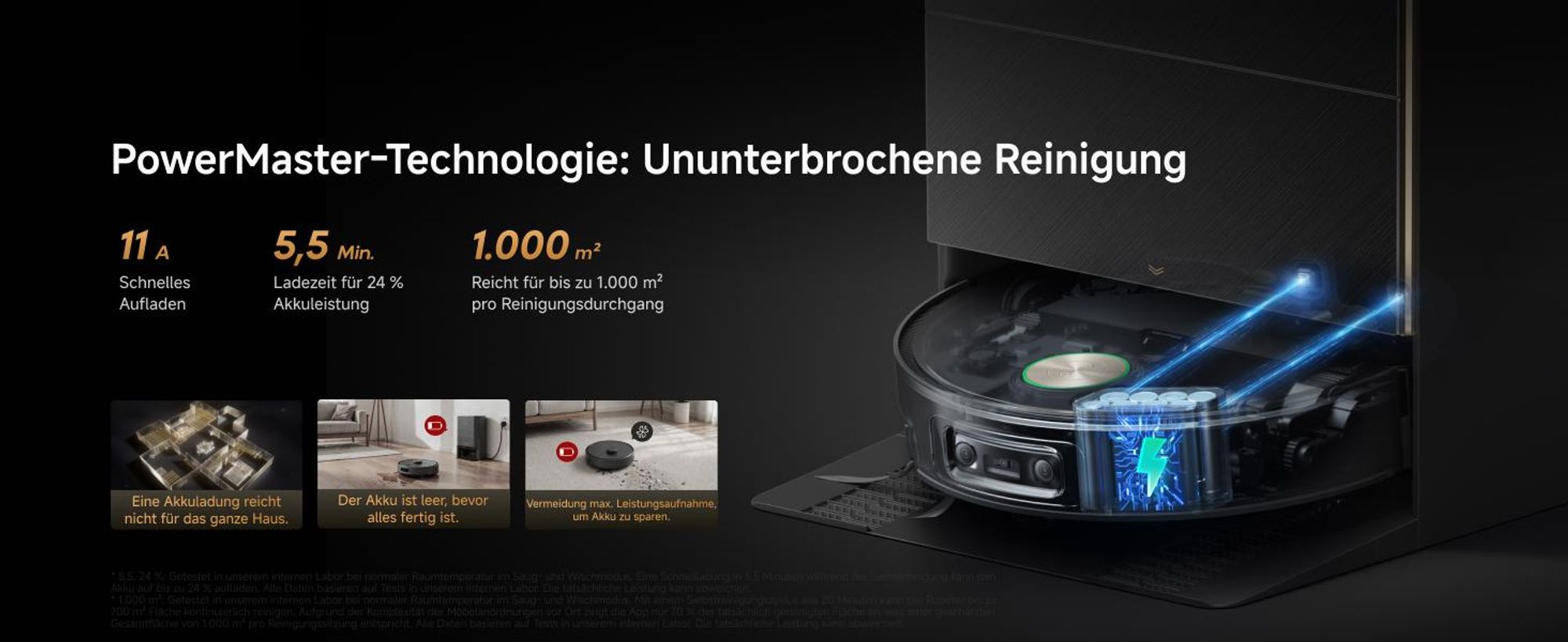 Dreame X60 Pro Ultra Complete Staubsauger Roboter mit Wischfunktion,42kPa Saugkraft,Doppelter UltraExtend-Arm,Zwei KI-Kameras,Selbstreinigung,Grau