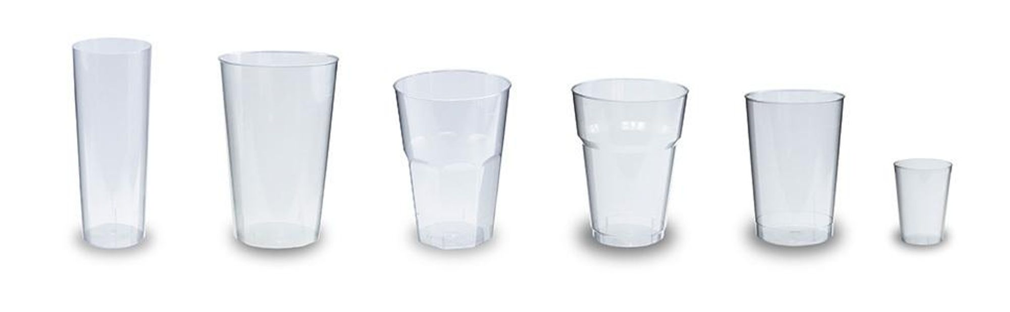 450 Cocktail Becher aus Plastik, 300 ml, Wiederverwendbare Cocktailgläser, Transparent