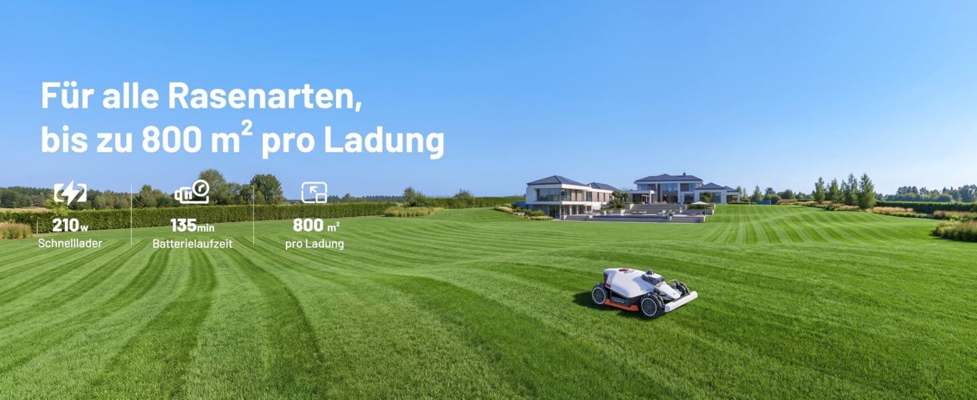 Mähroboter Mammotion LUBA 3 AWD 1500 mit Waschständer, bis 1500 m², Allradantrieb, 80% Steigung, Auto-Kartierung, 4G-Modul, APP
