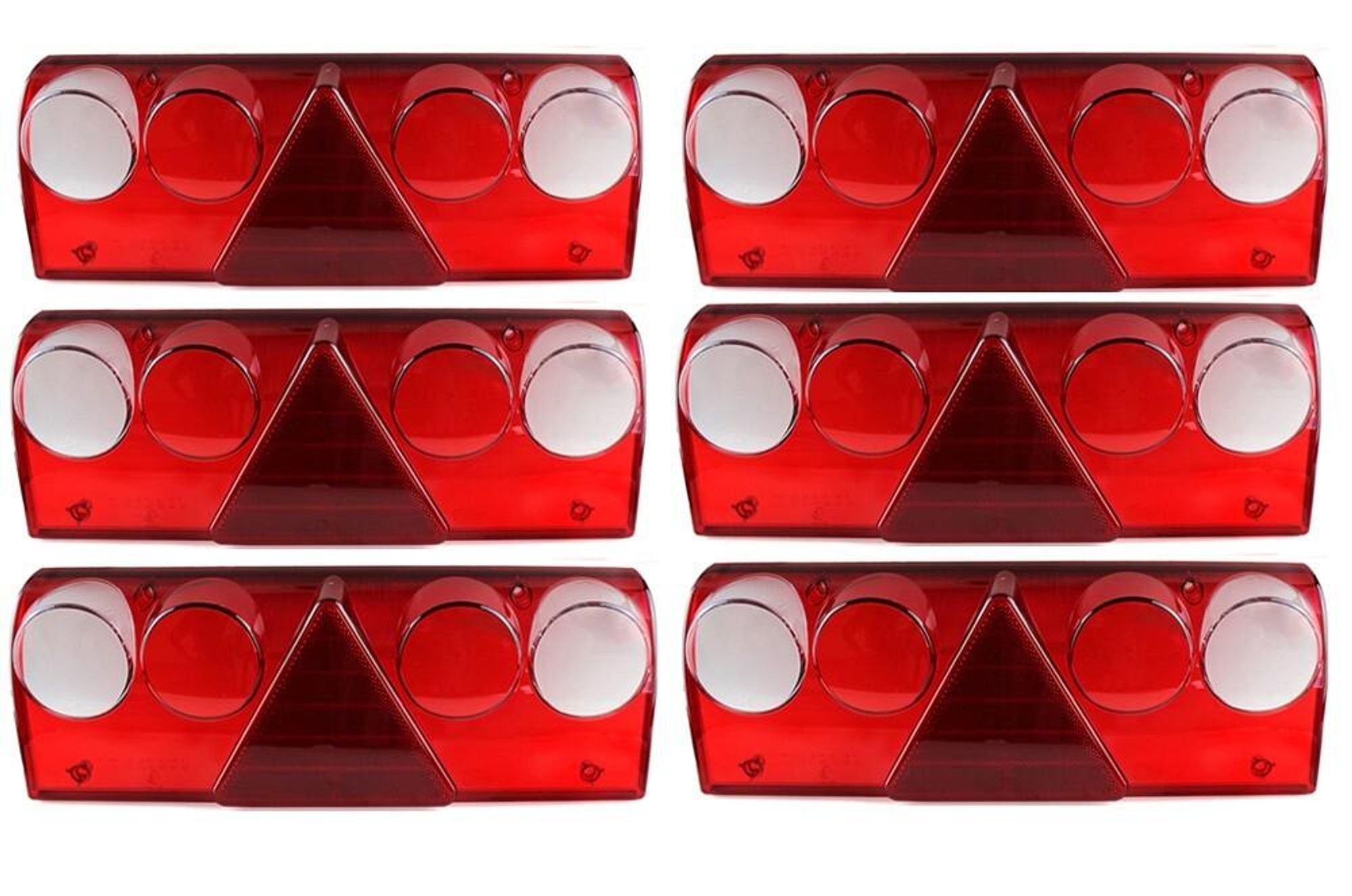 6 x Schmitz Lichtscheibe Rückleuchte Heckleuchte Europoint Anhänger LKW