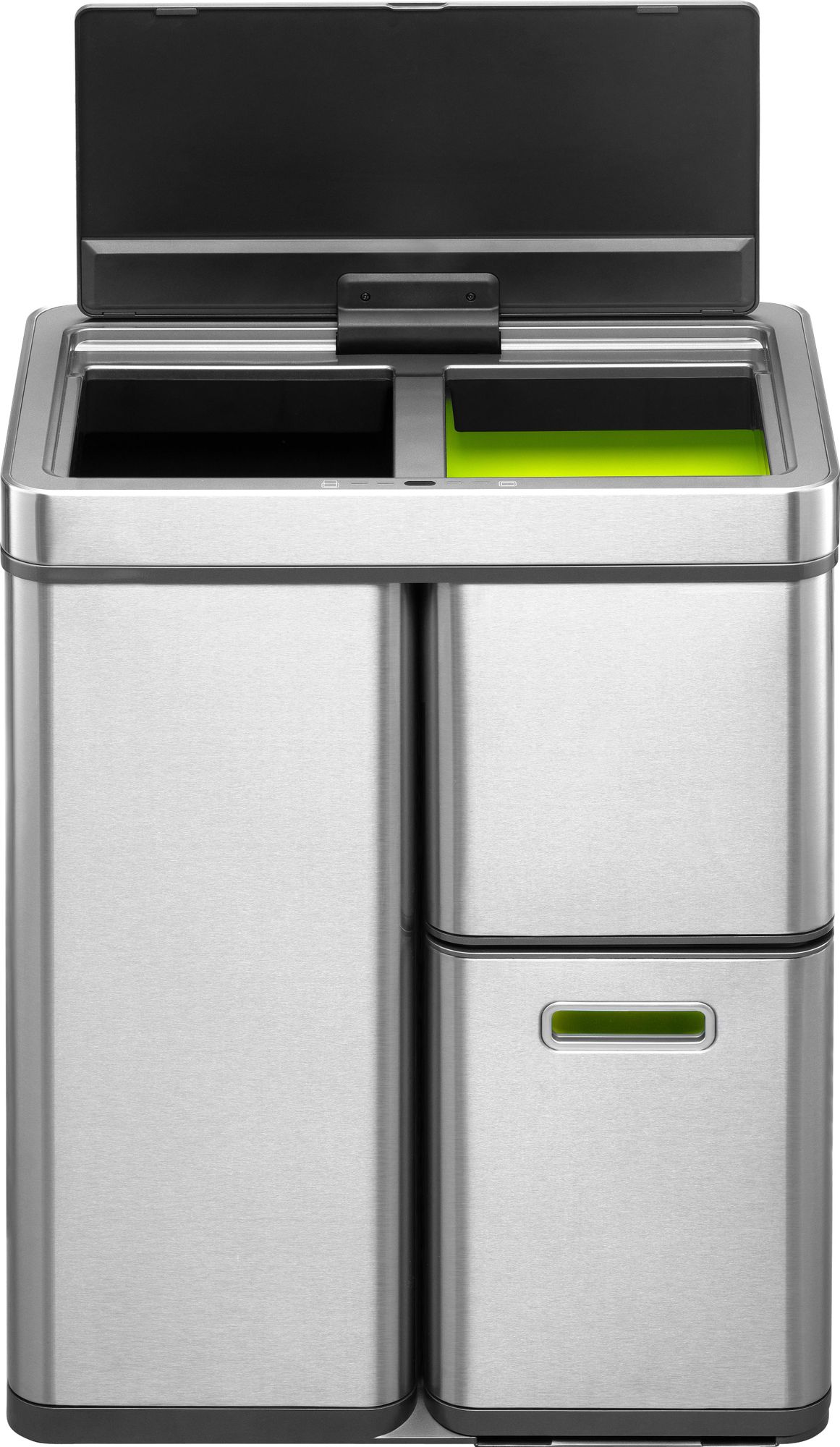 EKO - Mirage Plus Sensor Recycler 30+15+15 liter - Stainless steel Plastic - Matt Edelstahl