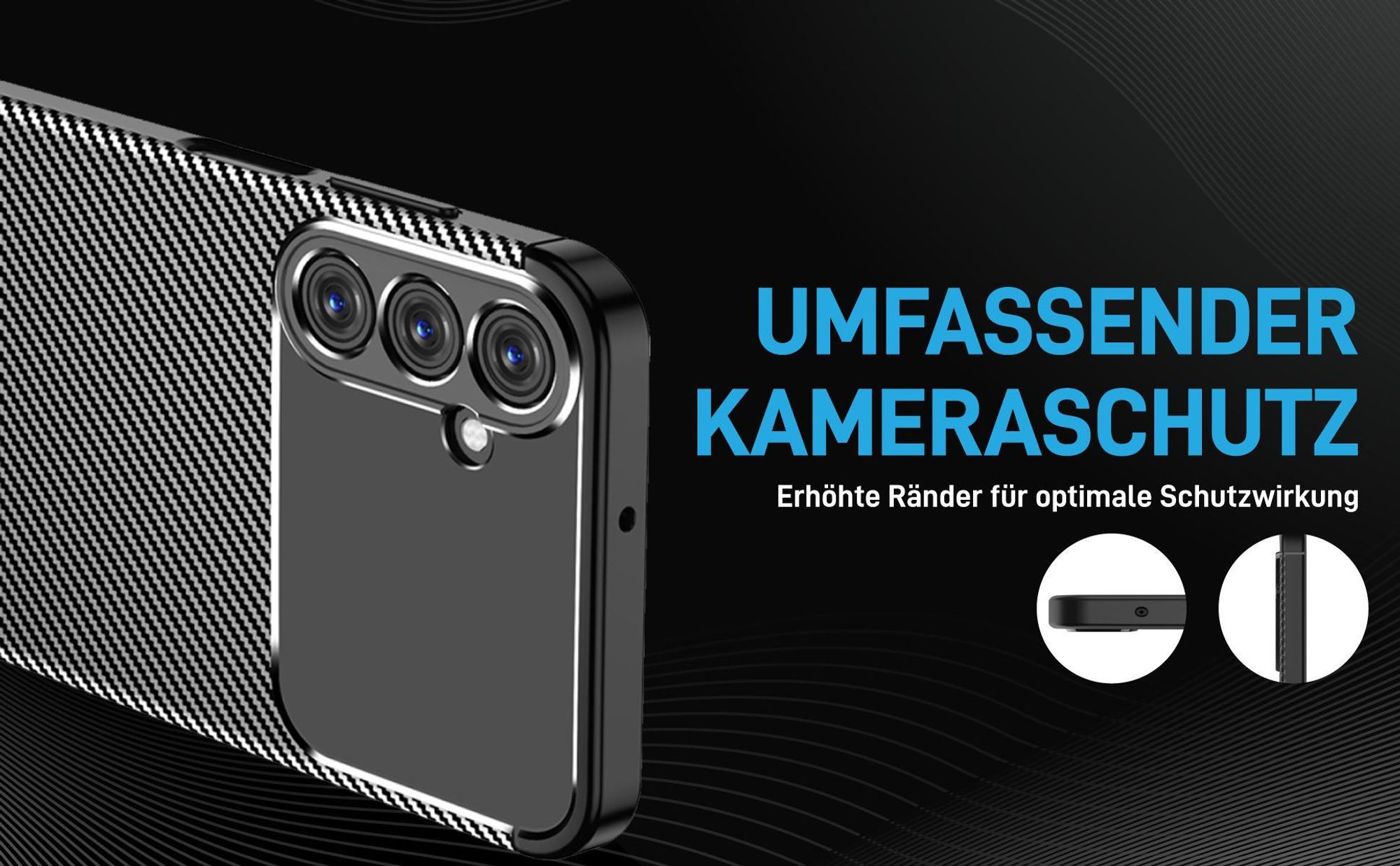 Stoßfestes Handy Case mit Kameraschutz für Samsung Galaxy A15 / A15 5G