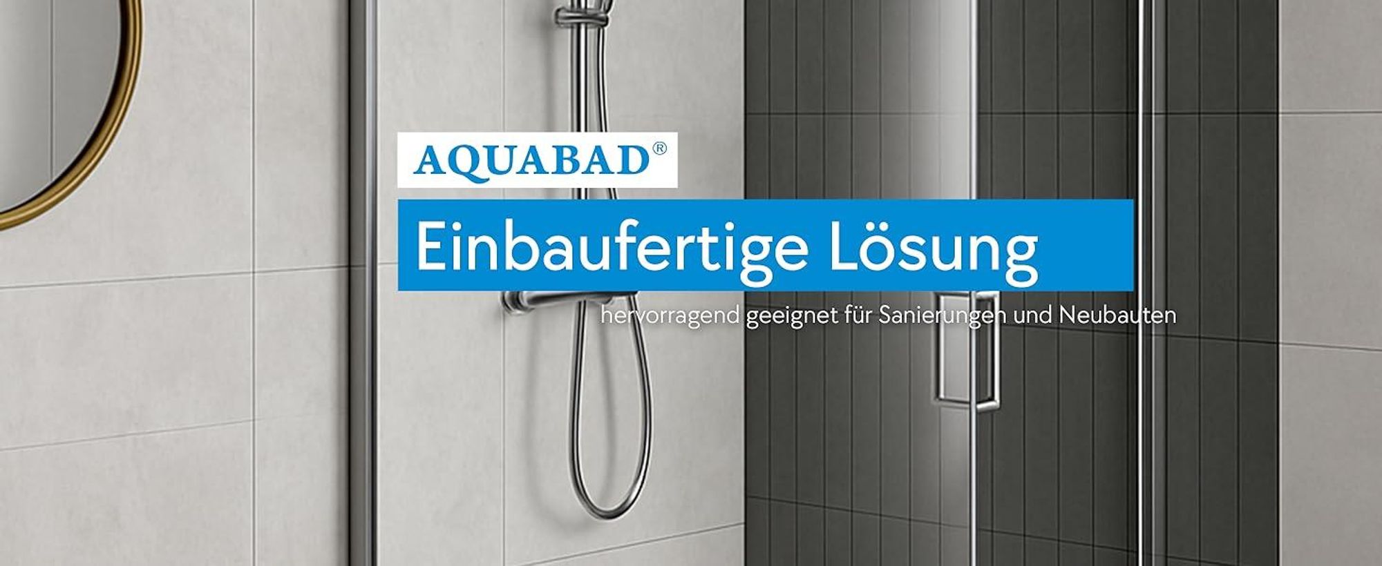 AQUABAD Duschwanne/Duschtasse | Forta Plus mit LeakProtect Technologie Smooth White 90x90cm Viertelkreis R55
