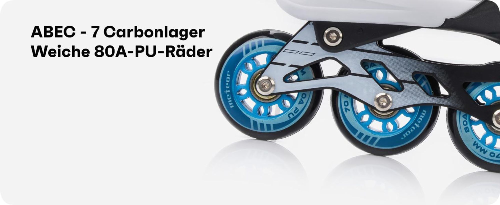 meteor ROX Inlineskates Kinder Inliner Rollschuhe Roller Blades Quad Skates Kinder Inlineskates S 30-33 türkis