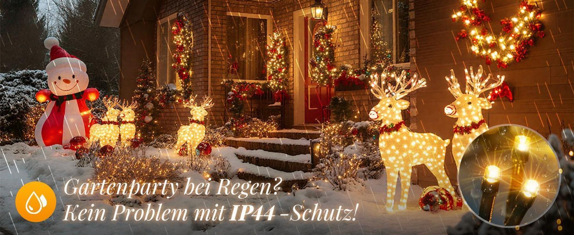 SALCAR 15m 250er LED Lichterkette Weihnachten Innen, Christbaumbeleuchtung Party LED Lichtervorhang Weihnachten Hochzeit Deko