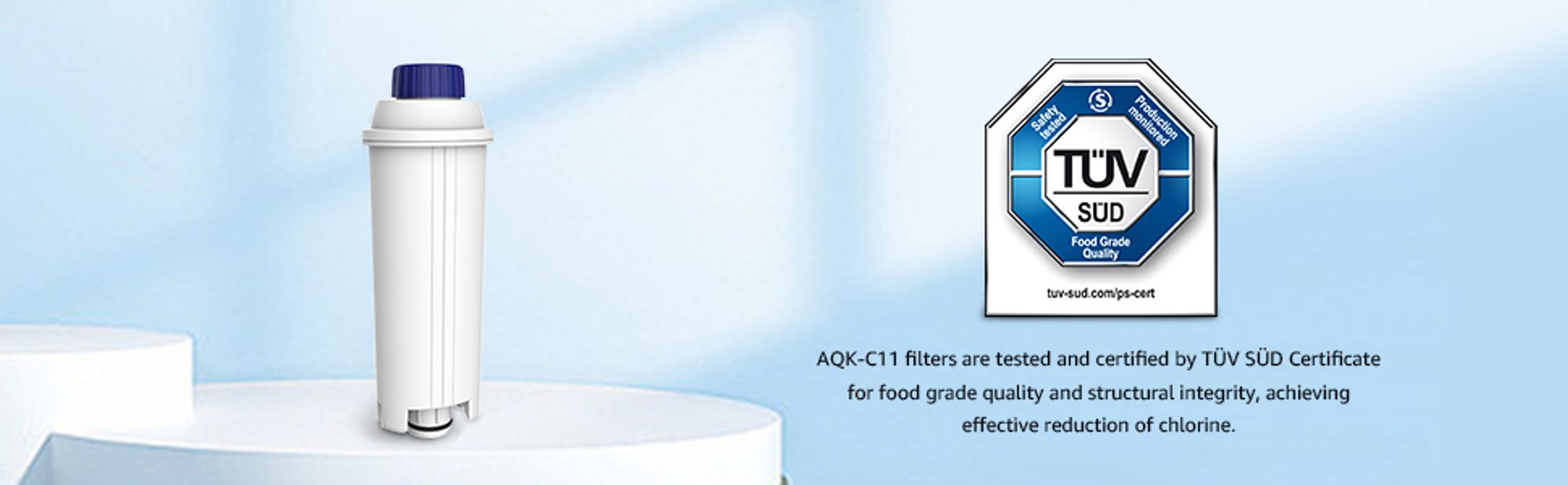 AQUA CREST AQK-11 Kompatibler Kaffeemaschinenwasserfilterersatz für DeLonghi DLSC002, SER3017 & 5513292811 - einschließlich Versionen der ECAM (6)