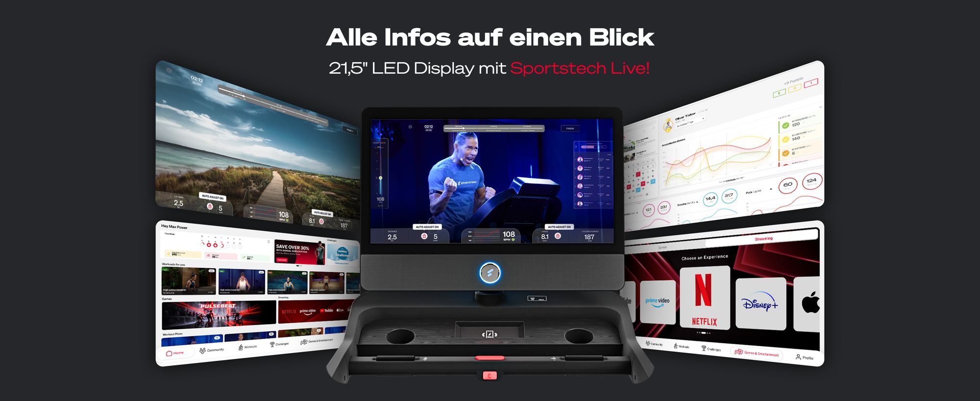 sTread Pro Laufband von Sportstech