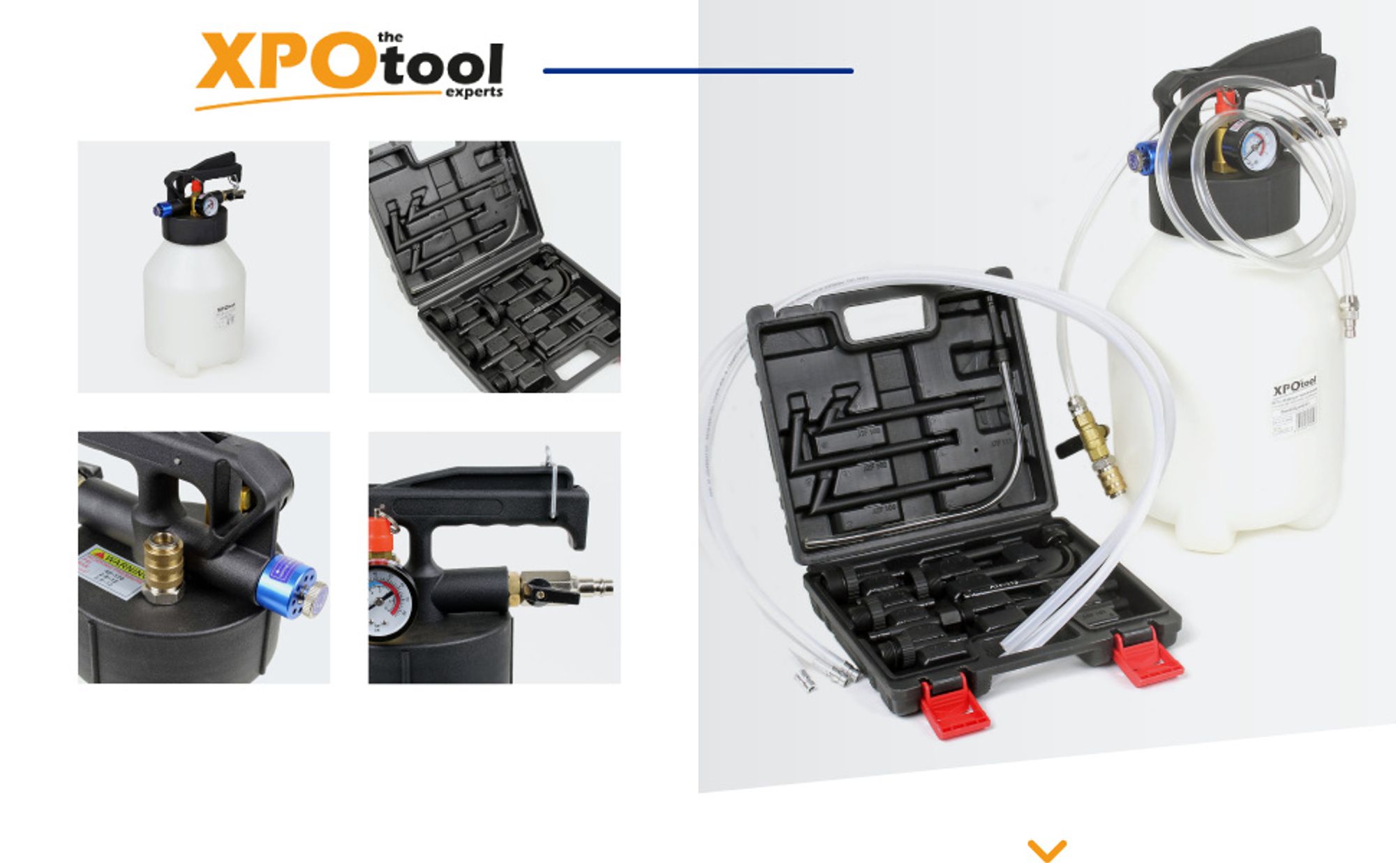 Wiltec Getriebeöl Einfüllgerät 6 L mit Druckluftpumpe inkl. 13 ATF Adapter u.a. für moderne Getriebe, Ölwechsel Gerät, Getriebeölwechsel Befüllgerät