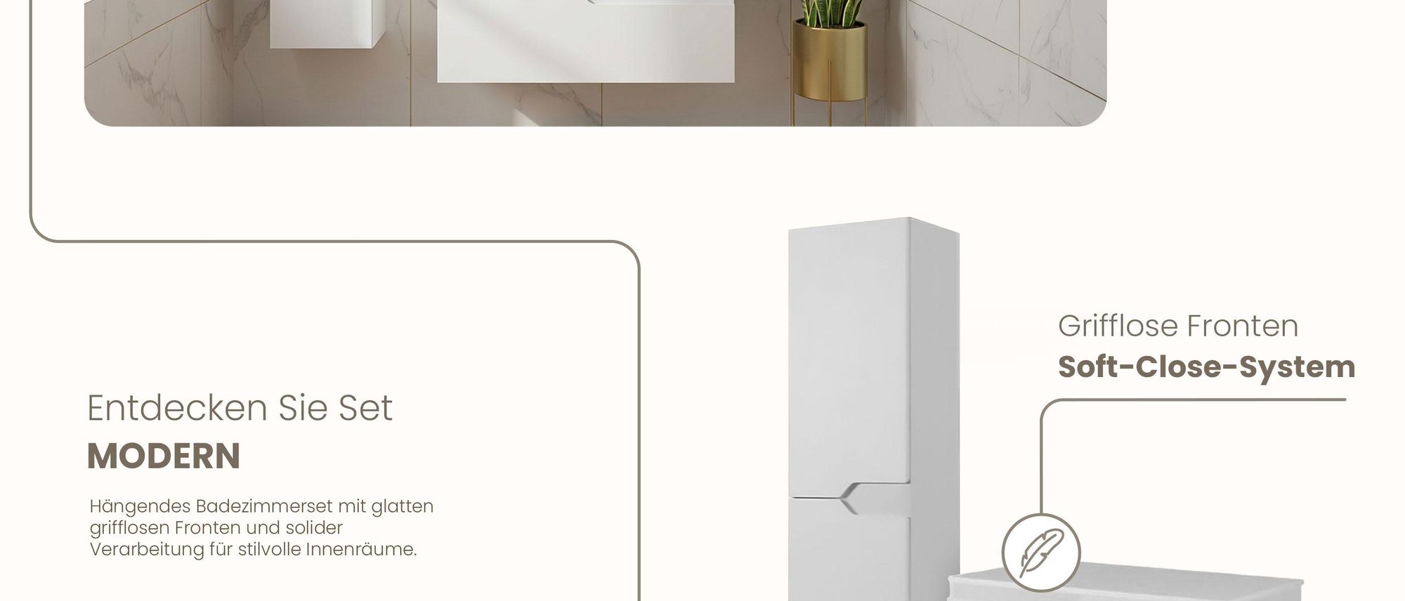 RODAN, Badmöbel, Badschrank, Badezimmermöbel, Badezimmer, MODERN, Waschbeckenunterschrank