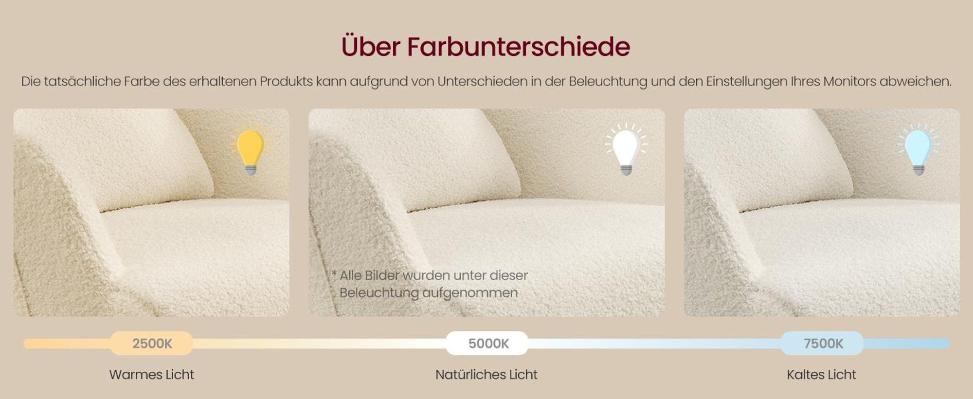 SONGMICS Schaukelstuhl mit ausziehbarer Fußstütze, Schaukelsessel, Holzbeine, Kissen, für Wohnzimmer, Fleece, creme