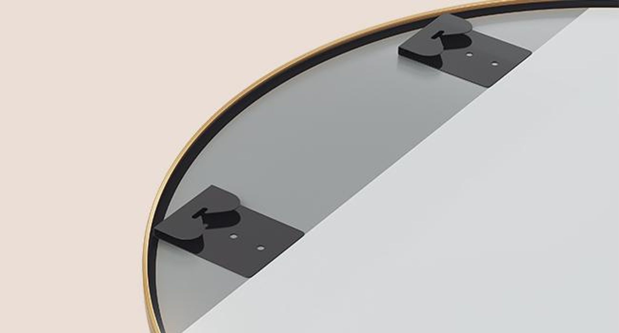 SONGMICS Wandspiegel, Spiegel rund, Metallrahmen, 80 cm d, für Bad, Wohnzimmer, Schlafzimmer, Flur, gold