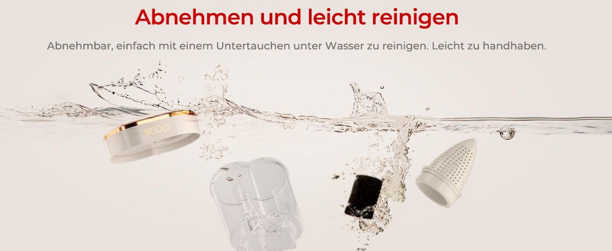 JIGOO S100 Matratzenstaubsauger: 350W, 12kPa, 80k/min Klopfen, UV-C 253.7nm, 55°C Heißluft, 99,9% Milbenentfernung