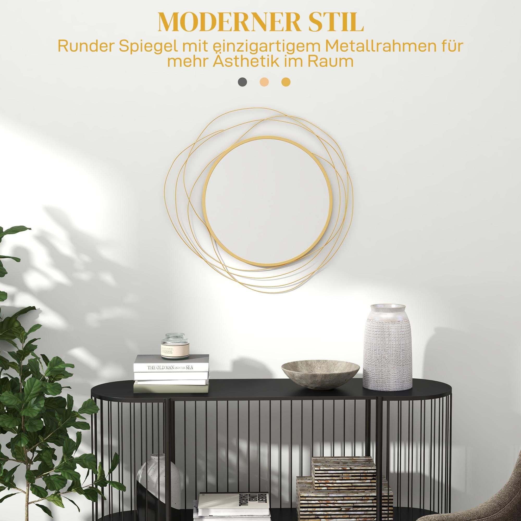 Wandspiegel Wohnzimmer Goldrahmen