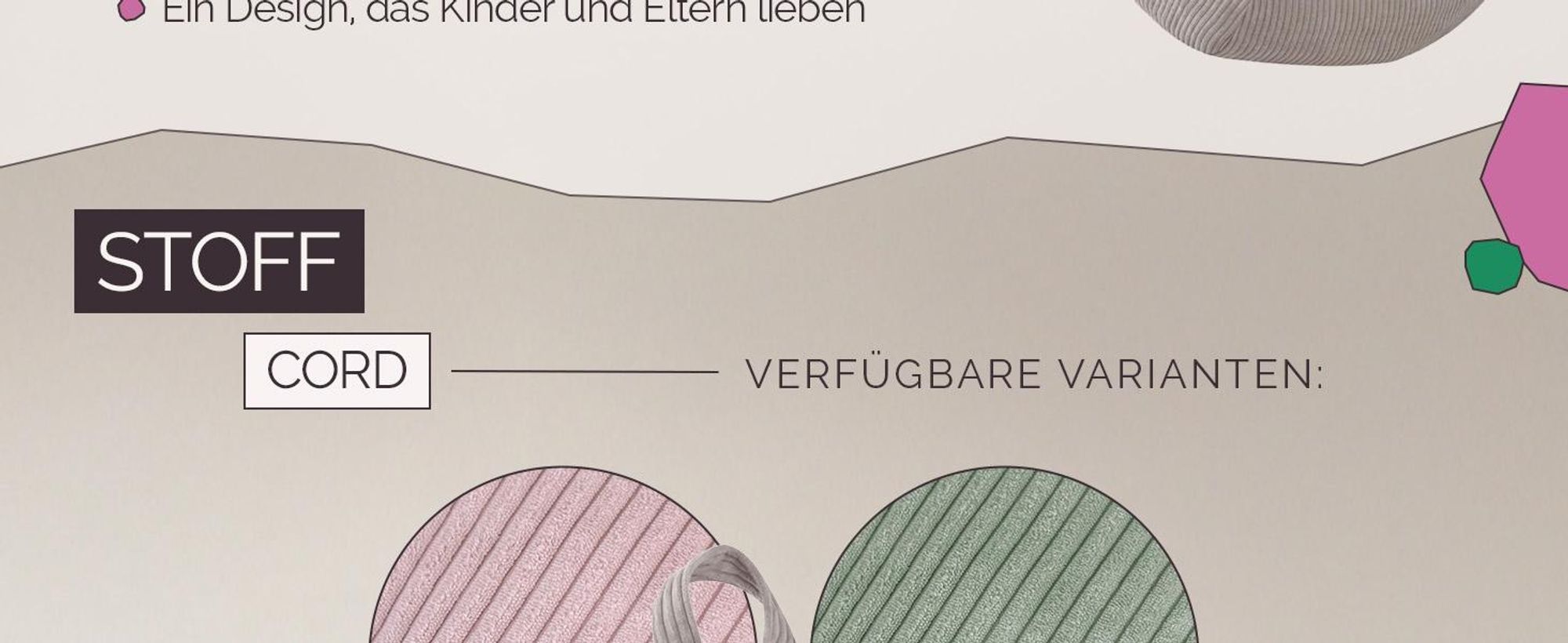MISIOO Kinder Sitzsack Bezug für Kuscheltiere – Spielzeug Aufbewahrung & Bean Bag in einem – Cord Stoff, Waschbar, mit Reißverschluss