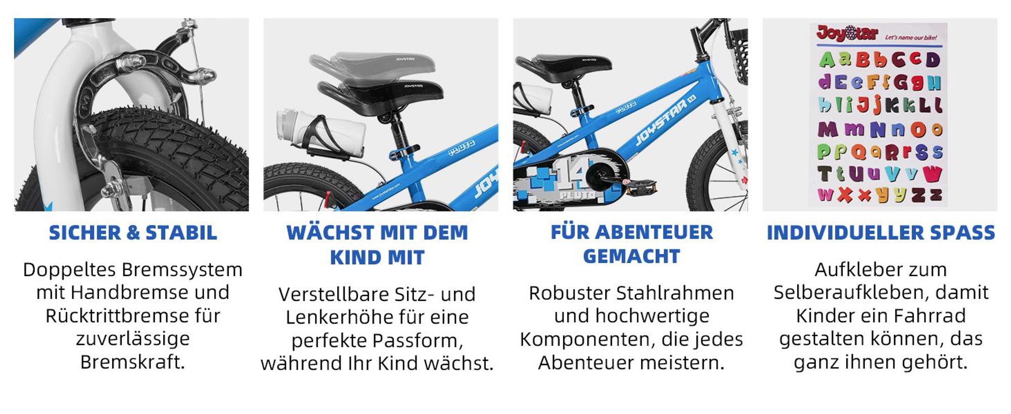 JOYSTAR Pluto 20 Zoll Kinderfahrrad mit beleuchteten Stützrädern, Korb, Flaschenhalter, Kinderfahrrad für Jungen und Mädchen 3-12 Jahre, Rosa