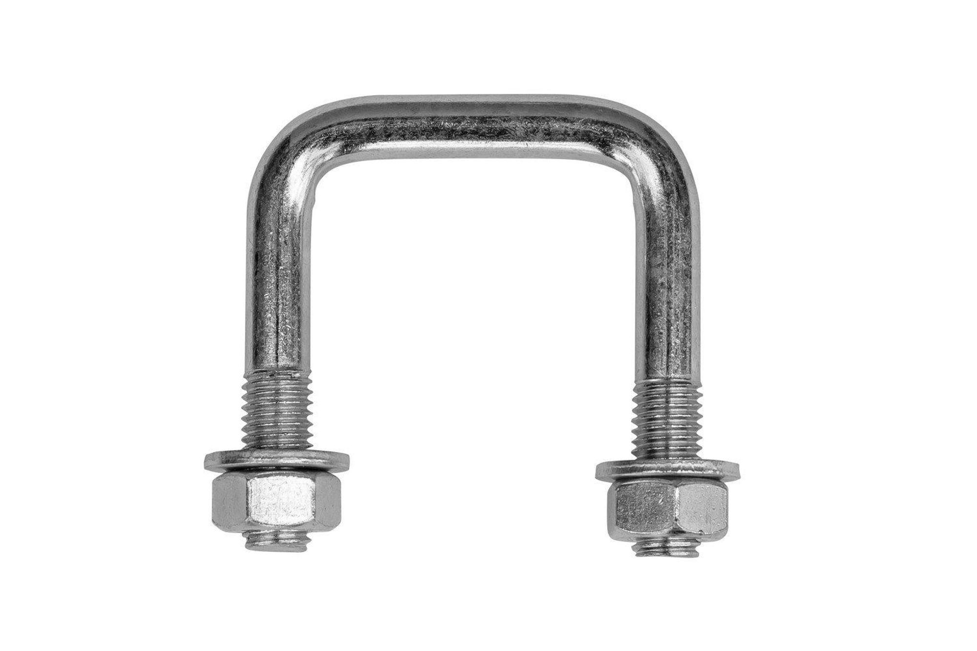 DROMET U-Bügelschraube M12 65x62 mm verzinkt für Autoanhänger Vierkantrohre