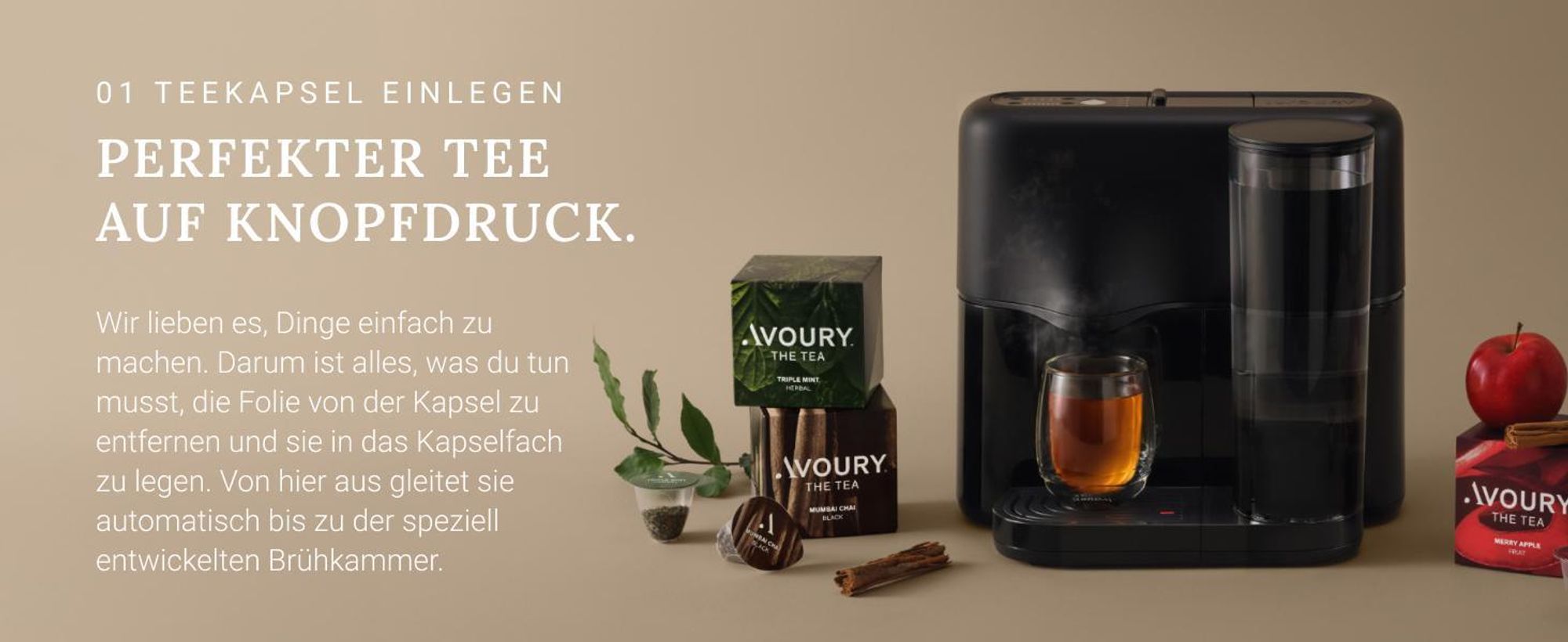 Perfekter Tee auf Knopfdruck