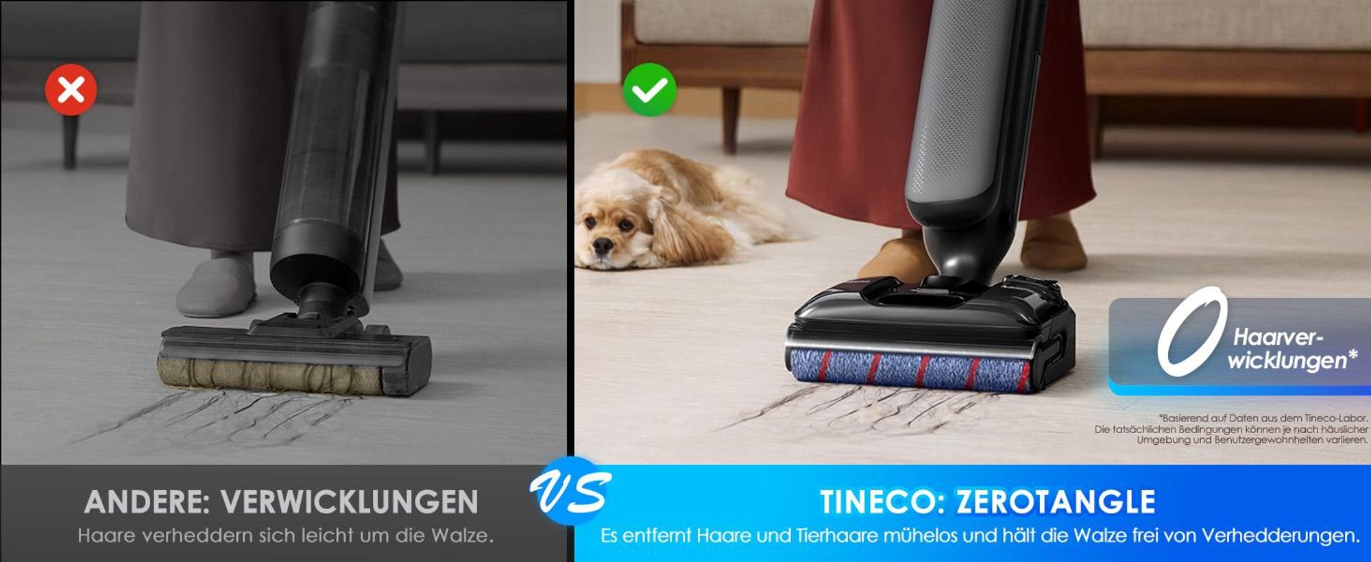Tineco Floor One S7 Artist Nass-Trockensauger, 22 kPa Saugleistung, iLoop, Anti-Tangle, 85 °C Flashdry, 50 Min Laufzeit, Beidseitige Reinigung