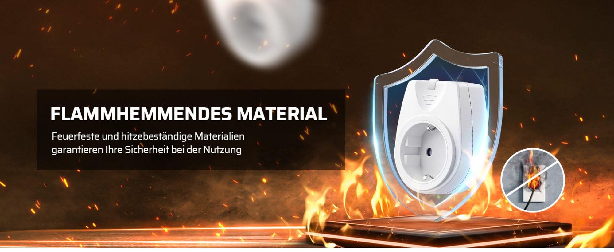 DEWENWILS Funksteckdosen mit Fernbedienung, 2er Set Lichtschalter, 16A, 3500W