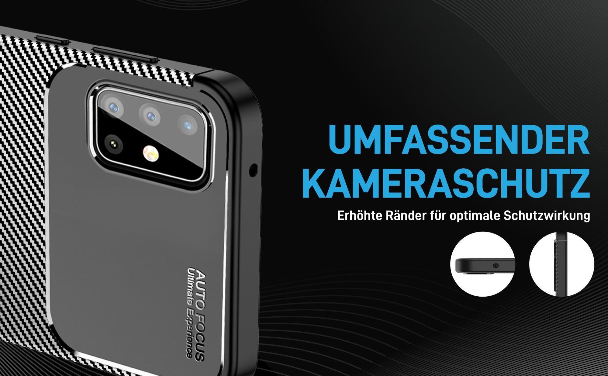 Stoßfestes Handy Case mit Kameraschutz für Samsung Galaxy A51