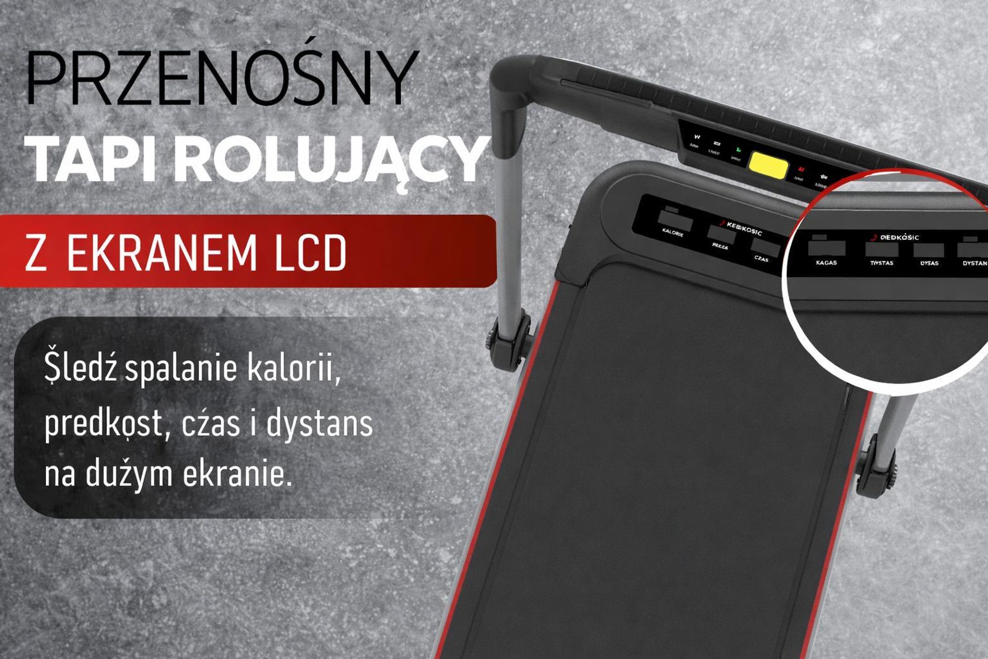 Walden F2600 Bieżnia 2 w 1 Walking Pad składana do 10 km/h Podblatowa Elektryczna maszyna do chodzenia Home Office Cicha Pilot LCD Wyświetlacz Obciążalność 110 kg