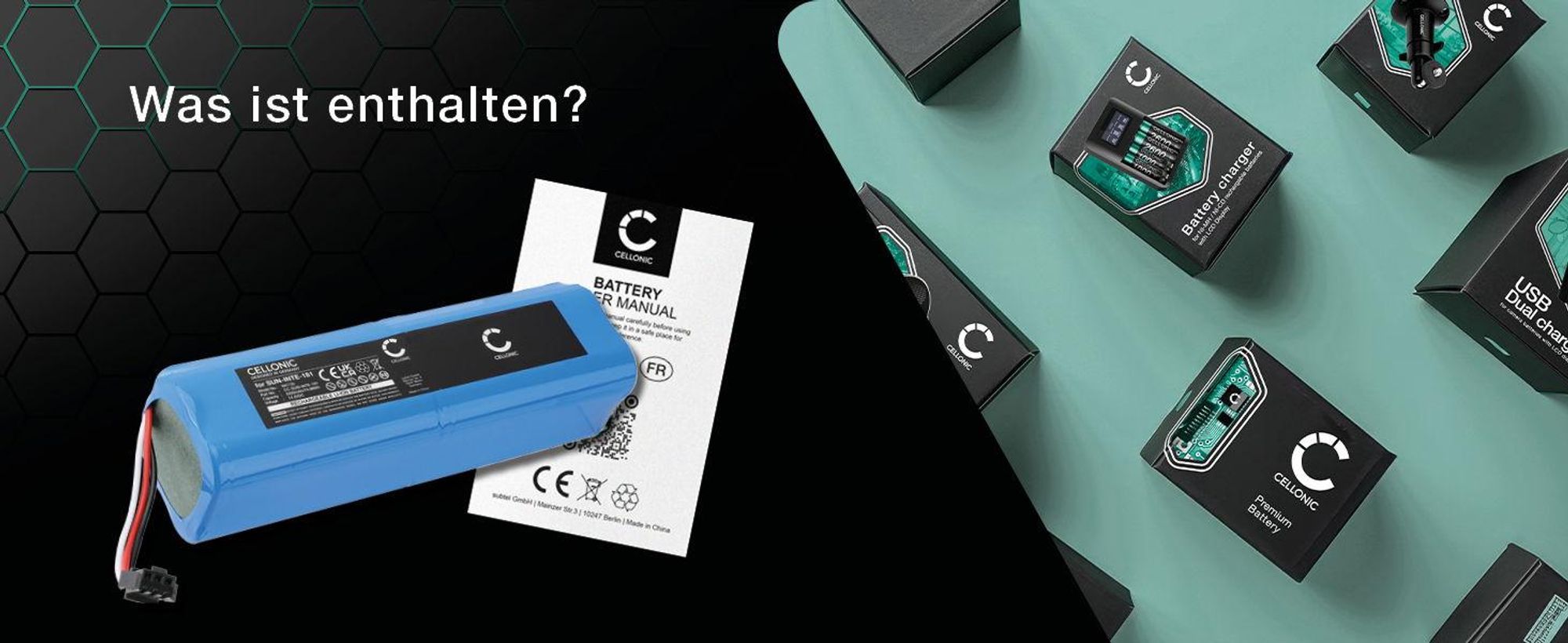 CELLONIC 1x Akku für Staubsauger Kompatibel mit Proscenic M6 Pro, M7 Pro, LDS M7 Pro, NR18650 M26-4S2P - (5200mAh, 14.4V)