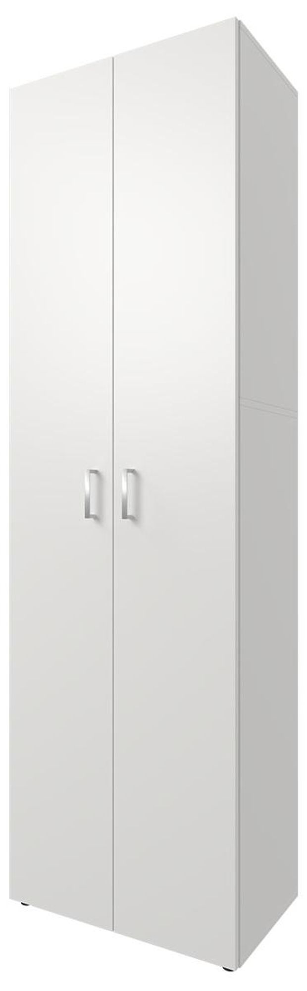 Schrank Trio 5 Weiß – Aktenschrank mit 2 Türen und 3 verstellbaren Einlegeböden