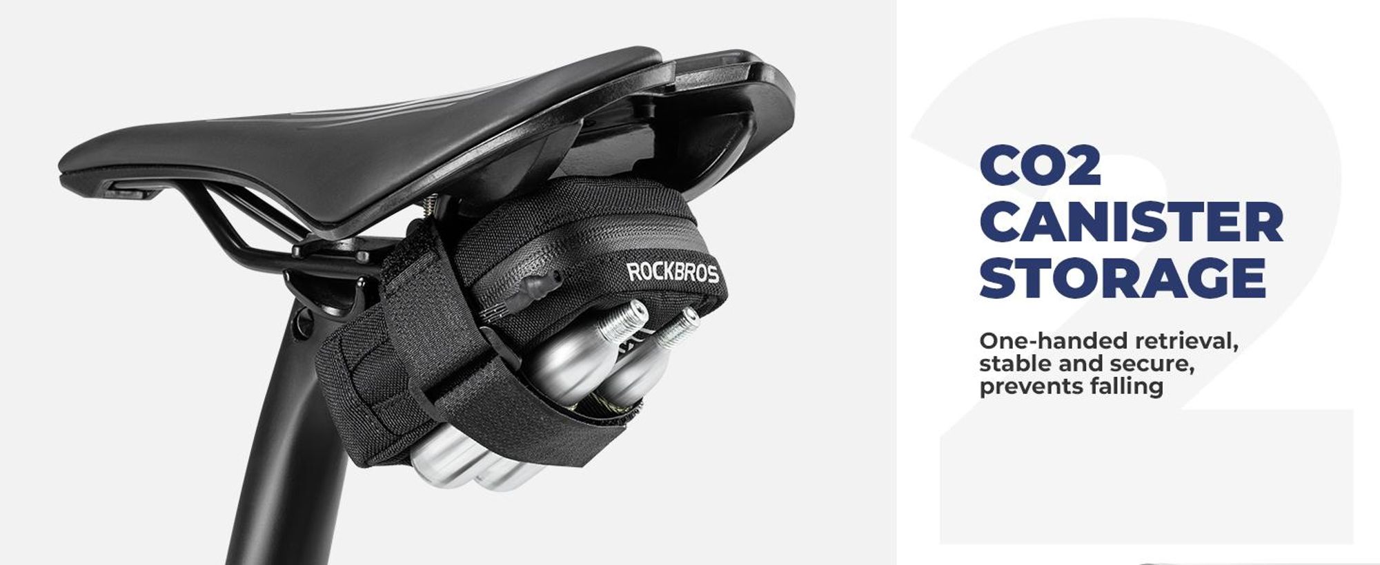 ROCKBROS Fahrrad Satteltasche Mini Tragbare Fahrradtasche für Werkzeug 0,35L Schwarz