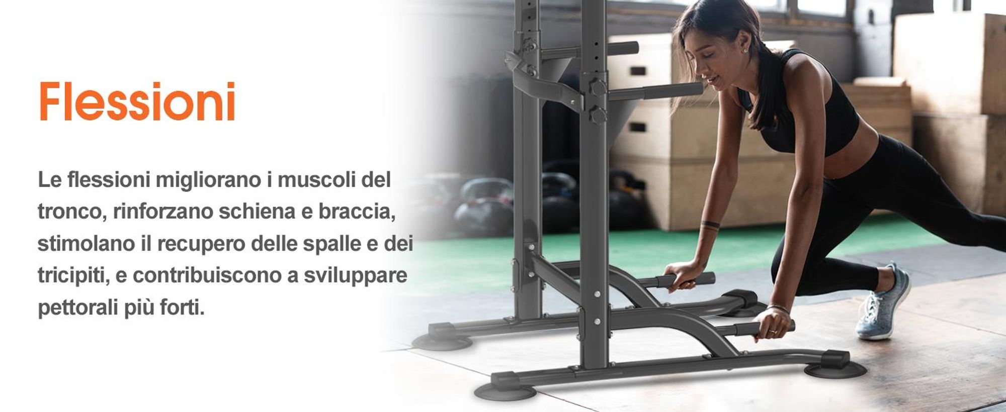 DH FitLife Power Tower - Stazione Fitness Multifunzionale con Barra per Trazioni e Dip Parallele, Power Rack per Home Gym