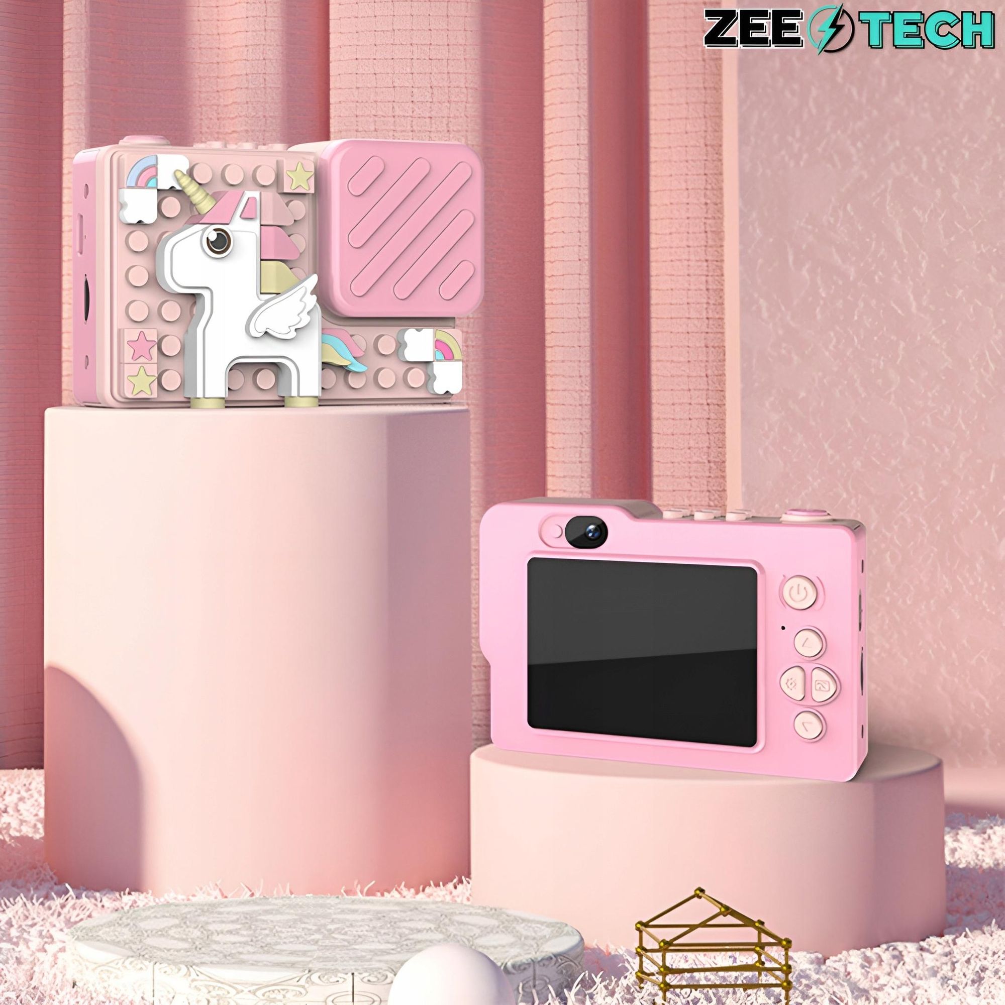 Digitale Kinderkamera 40Mp Selfie-Kamera Spiele + 32Gb Karte