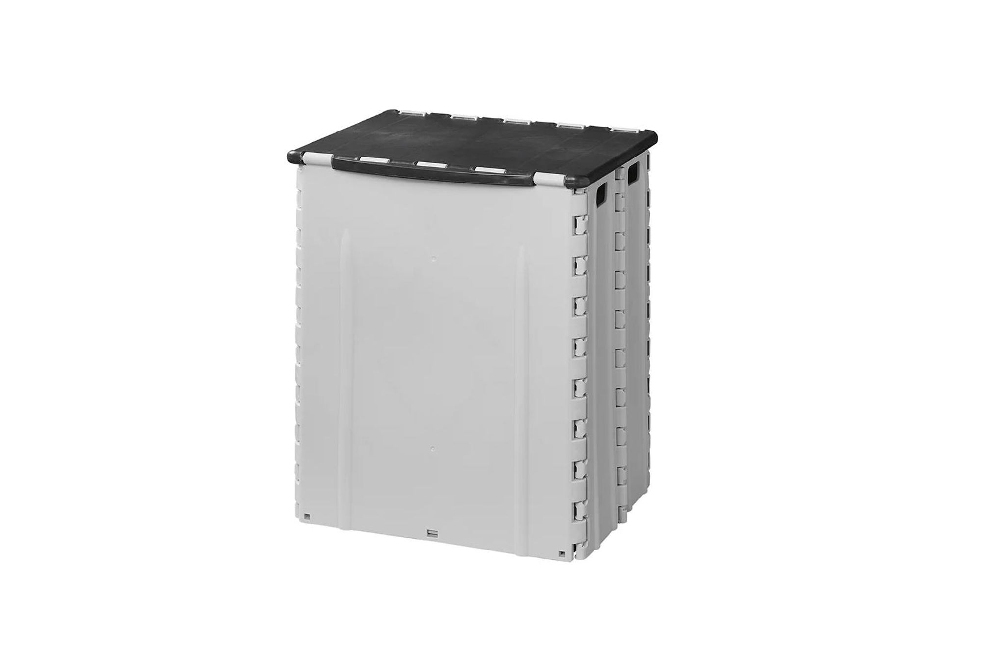 ProPlus Abfalleimer mit Deckel - Kunststoff - grau - 25 x 31 x 38 cm