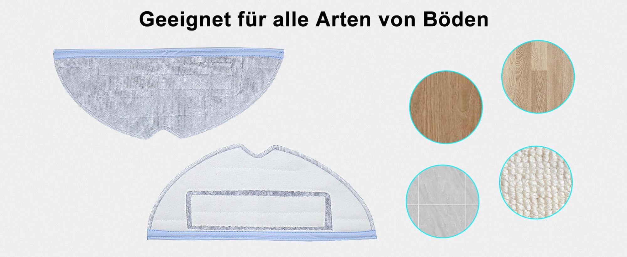 16 Stück Zubehörset für Roborock Q7 / Q7+ / Q7 Max / Q7 Max+ Staubsauger Ersatzteile Enthält 2 Hauptbürste 4 Wischtücher 4 HEPA-Filter 6 Seitenbürsten