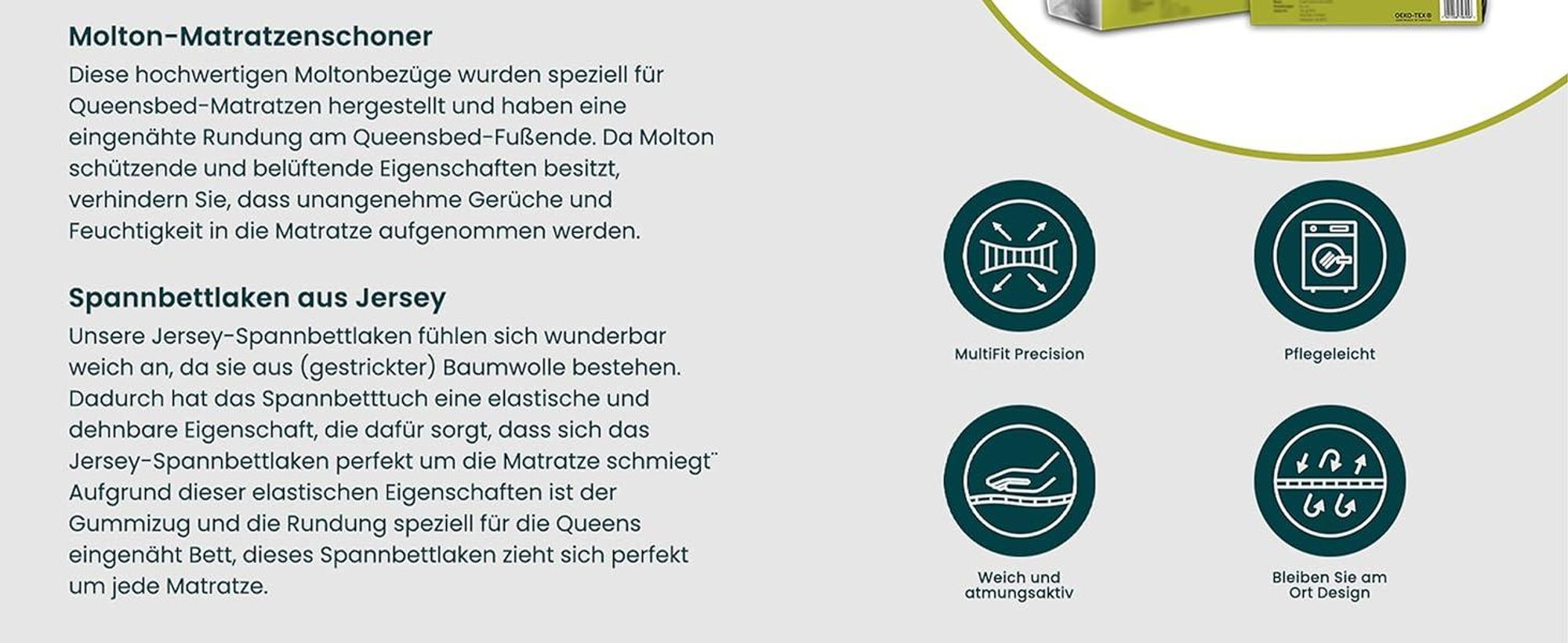 Wohnmobil in der Natur mit Spannbettlaken.